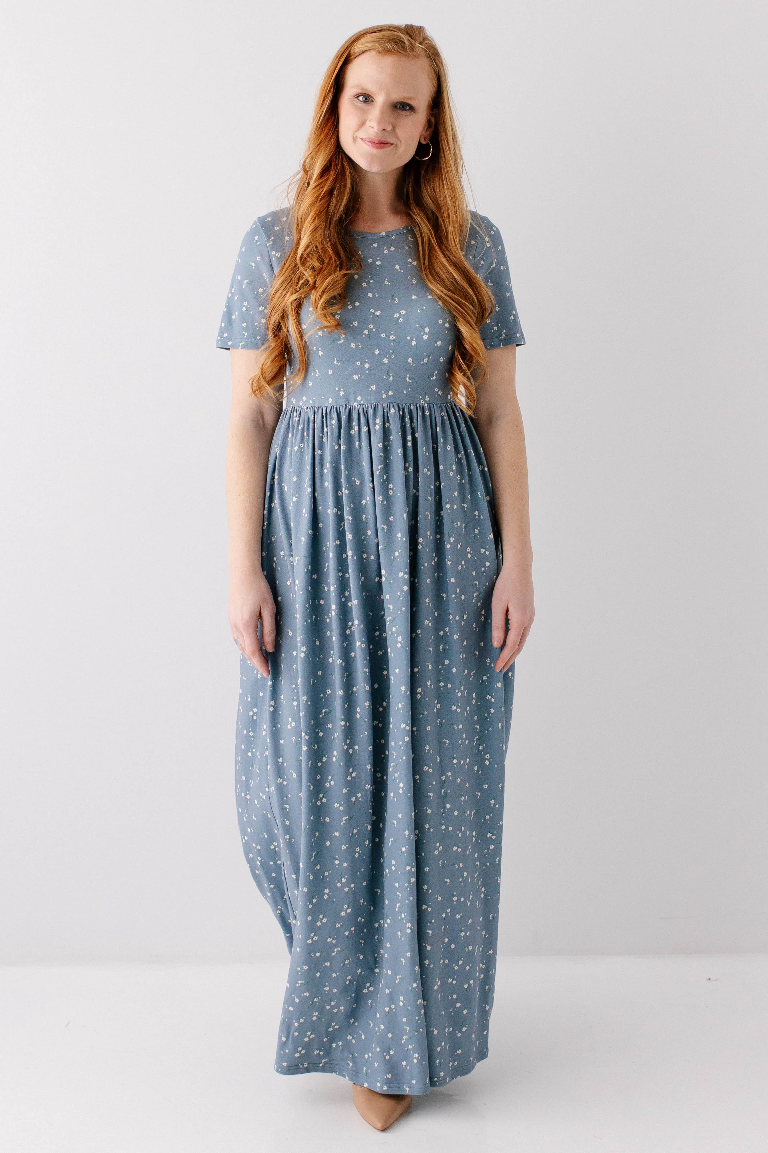 Abigail Ditsy Floral Maxi Dress