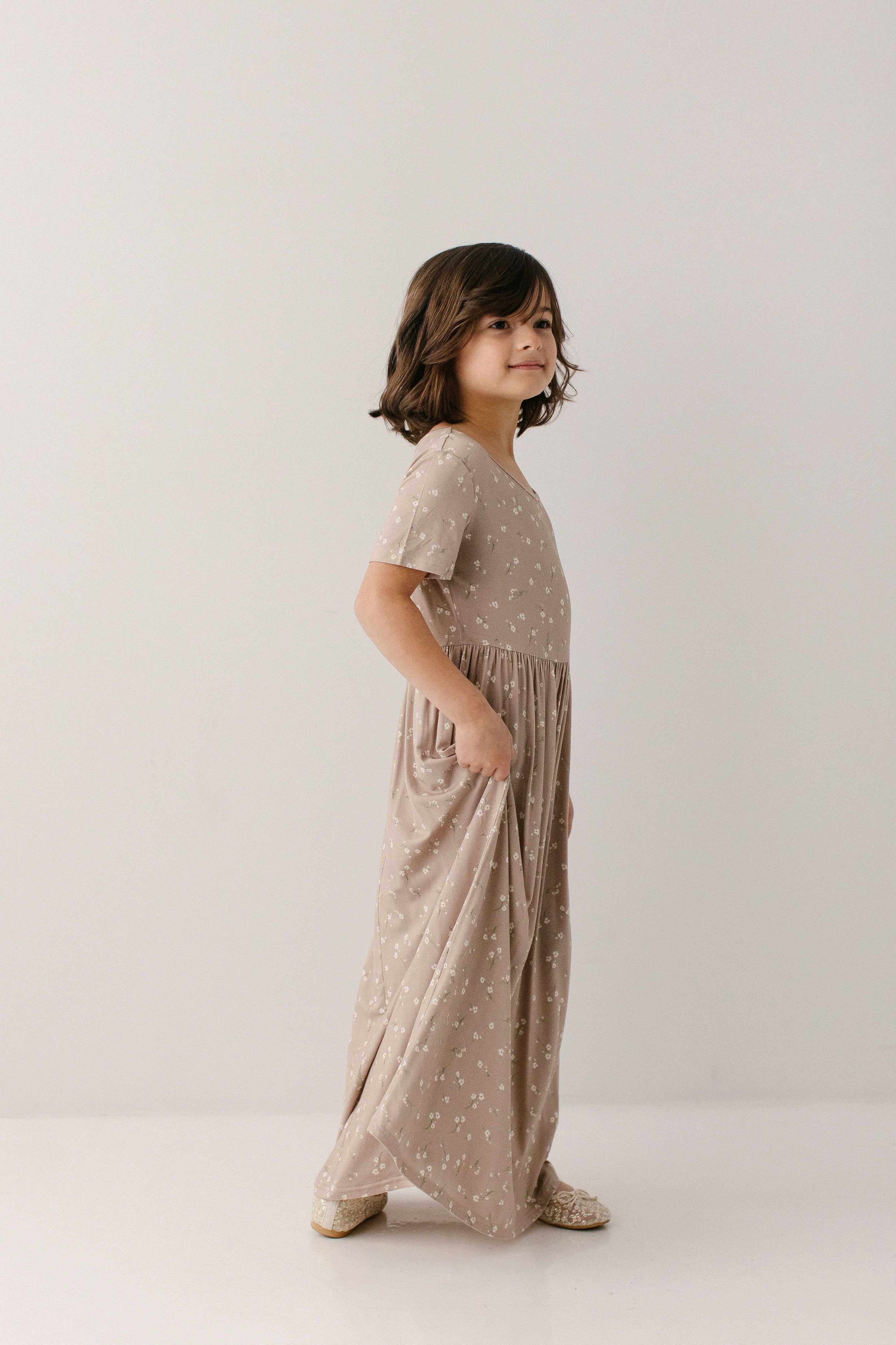 Abigail Girl Ditsy Floral Maxi Dress - Image 10