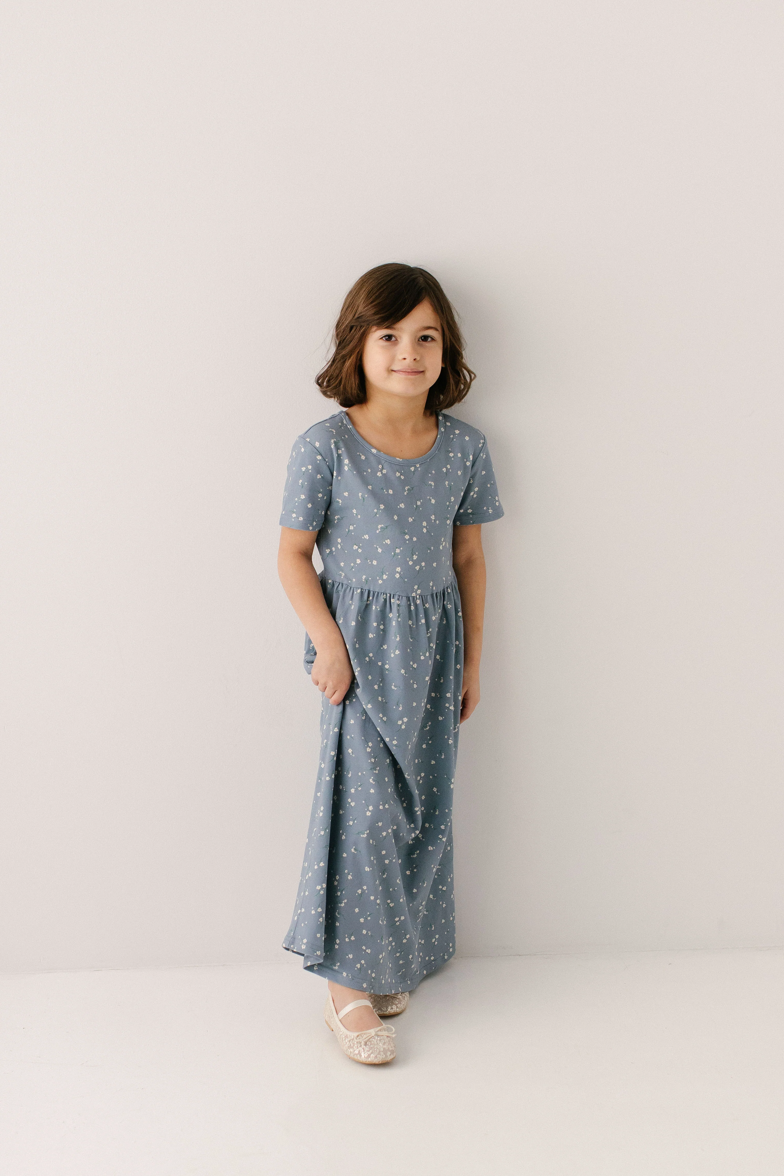 Abigail Girl Ditsy Floral Maxi Dress - Image 3