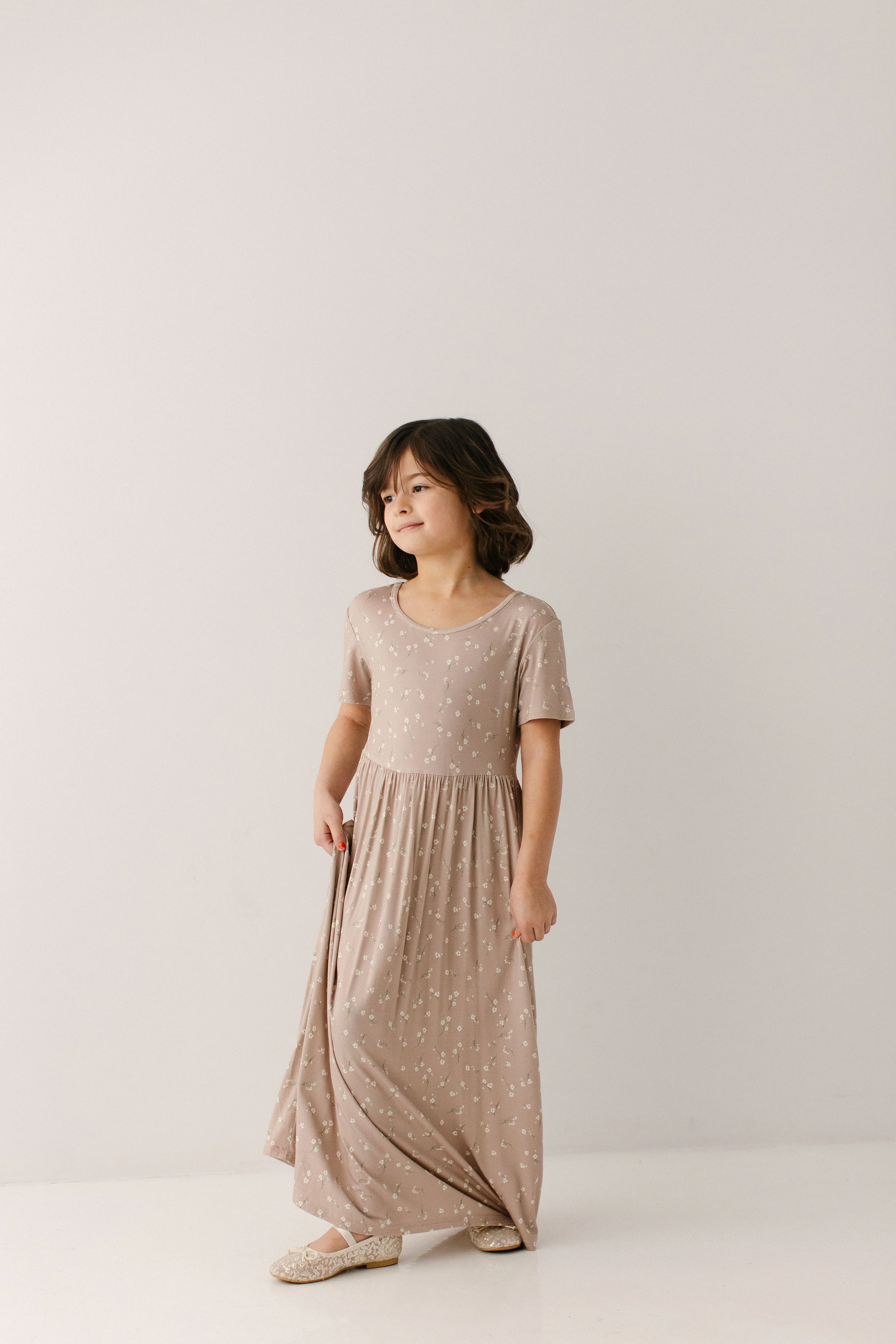 Abigail Girl Ditsy Floral Maxi Dress - Image 9