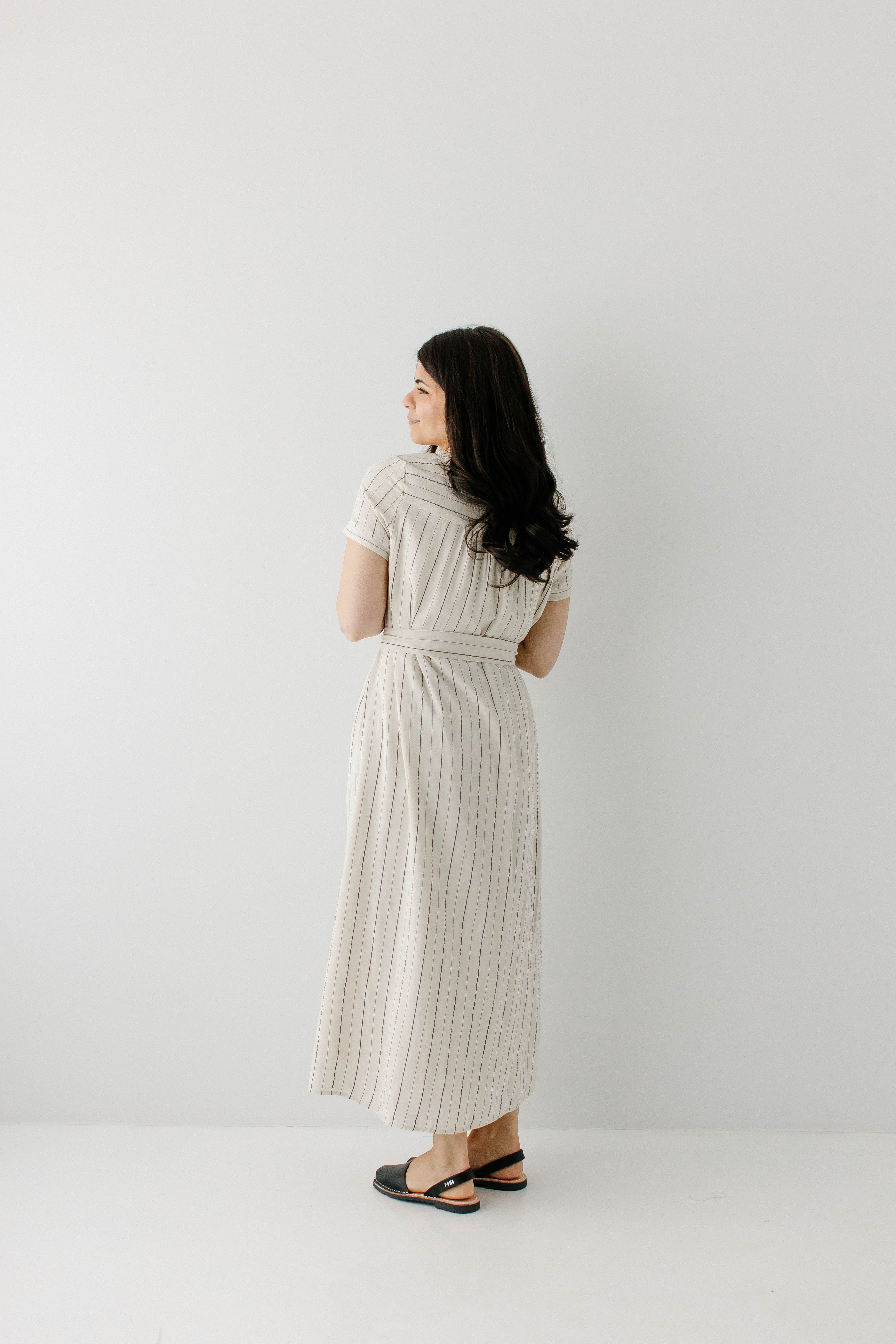 Ada Striped A-Line Shirtdress - Image 6