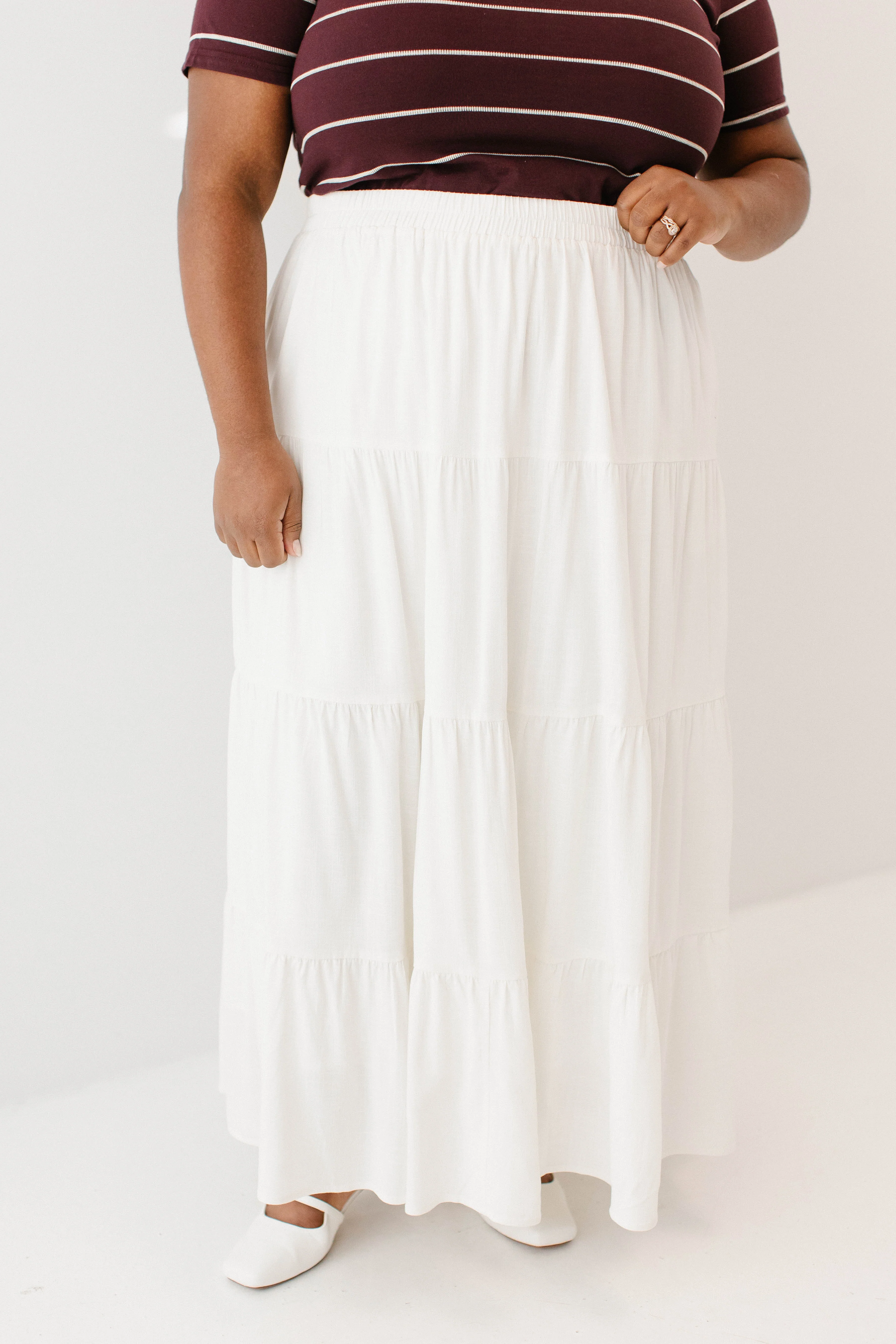 Addison Tiered Maxi Skirt - Image 13