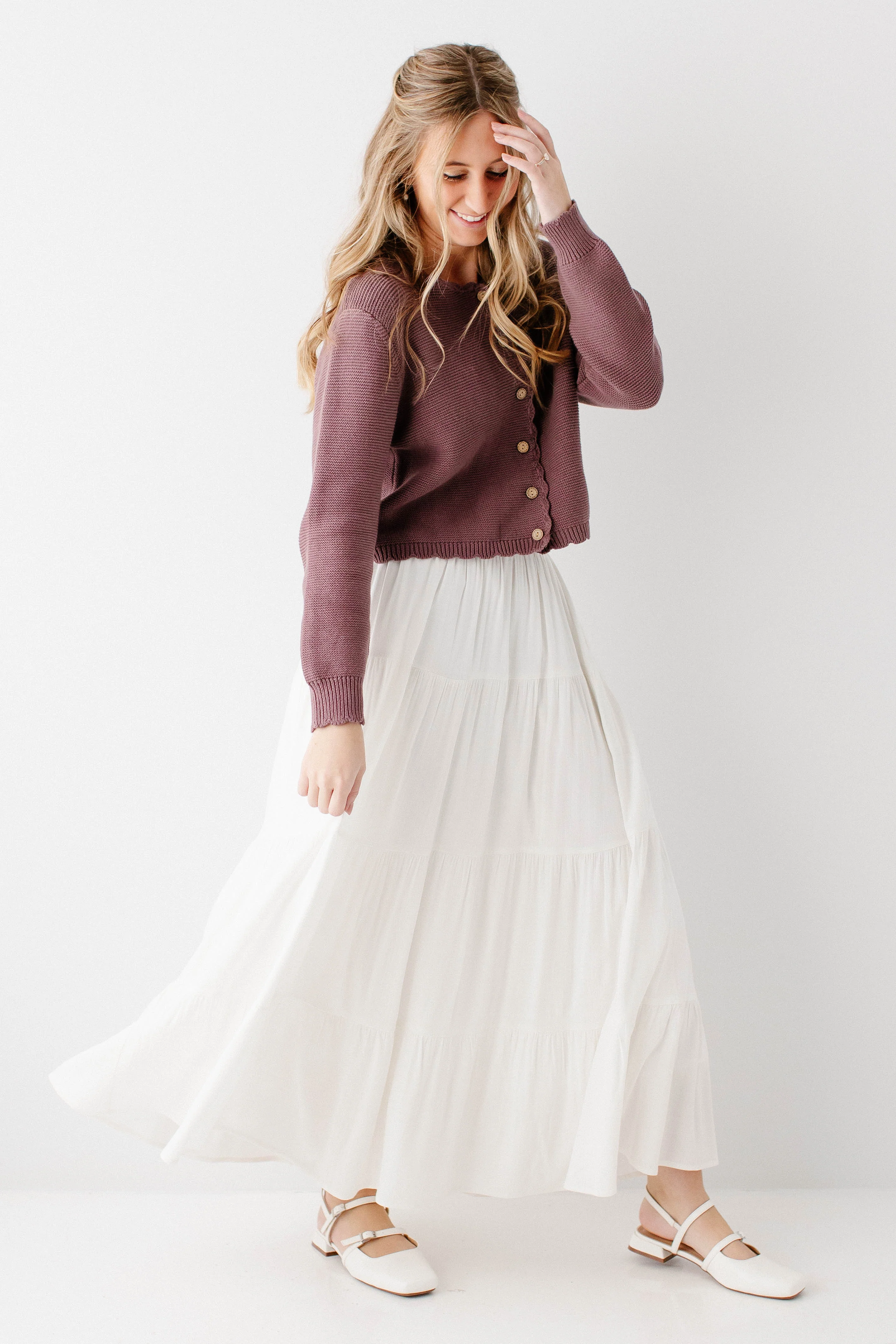 Addison Tiered Maxi Skirt - Image 14