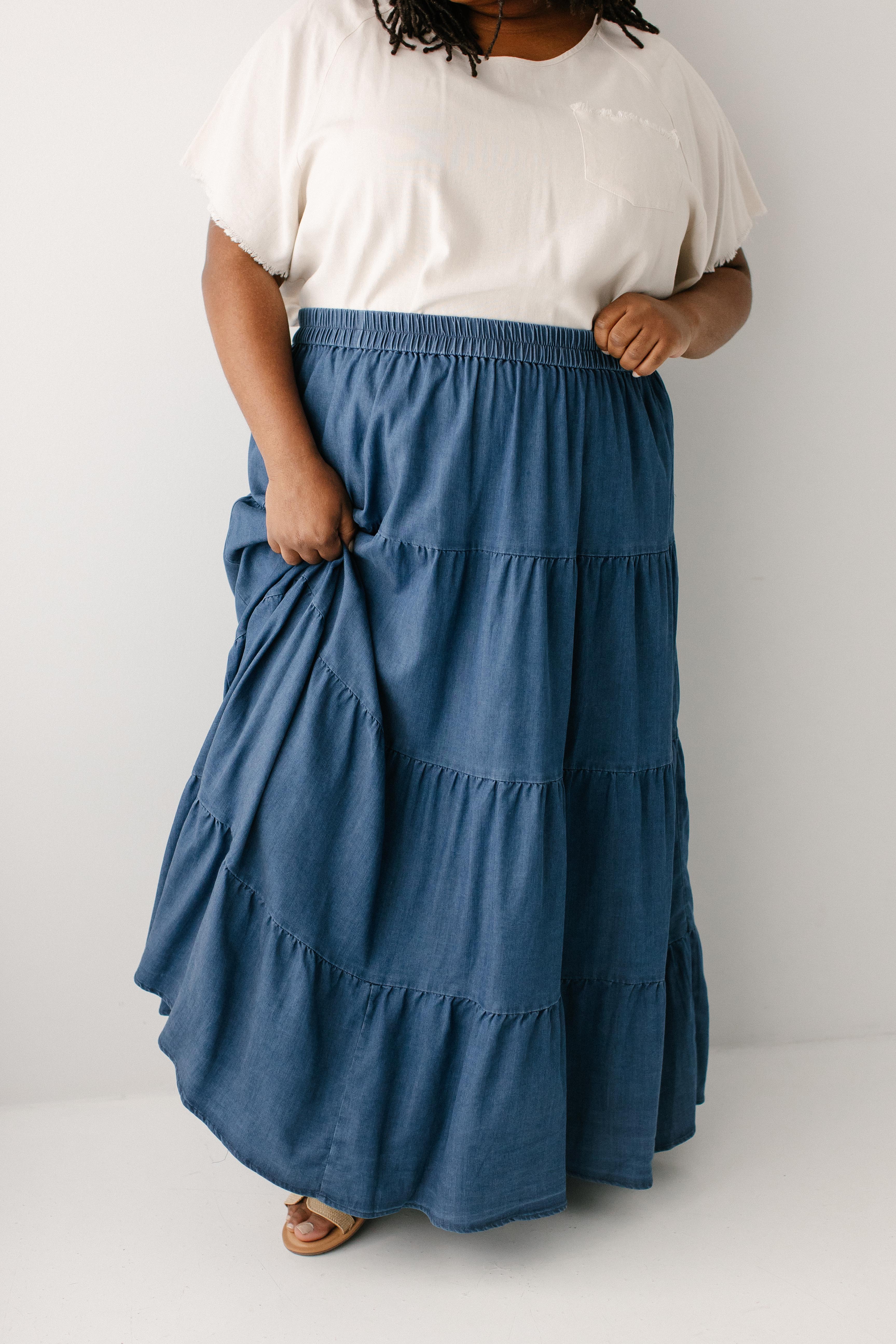 Addison Tiered Maxi Skirt - Image 3