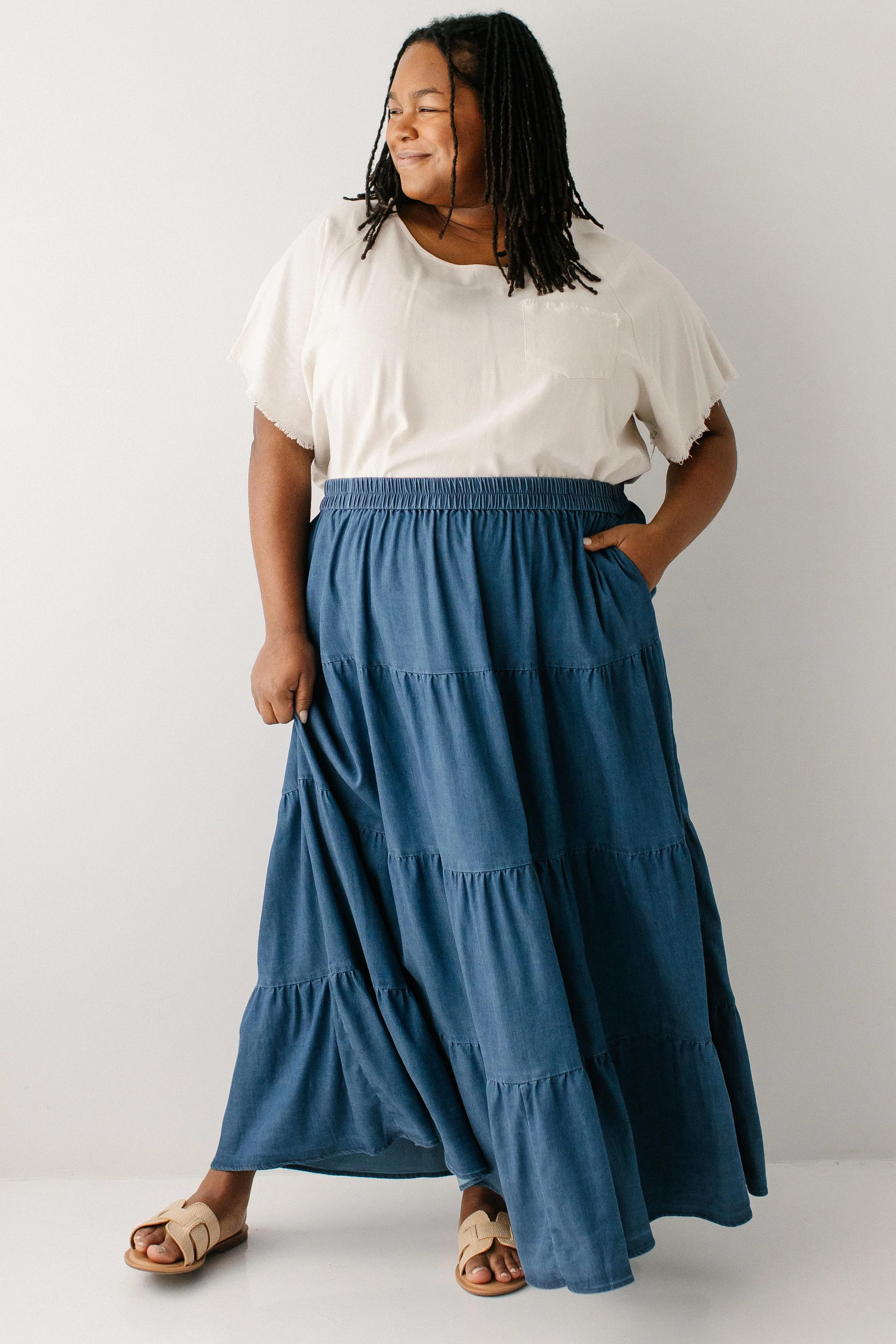 Addison Tiered Maxi Skirt - Image 4