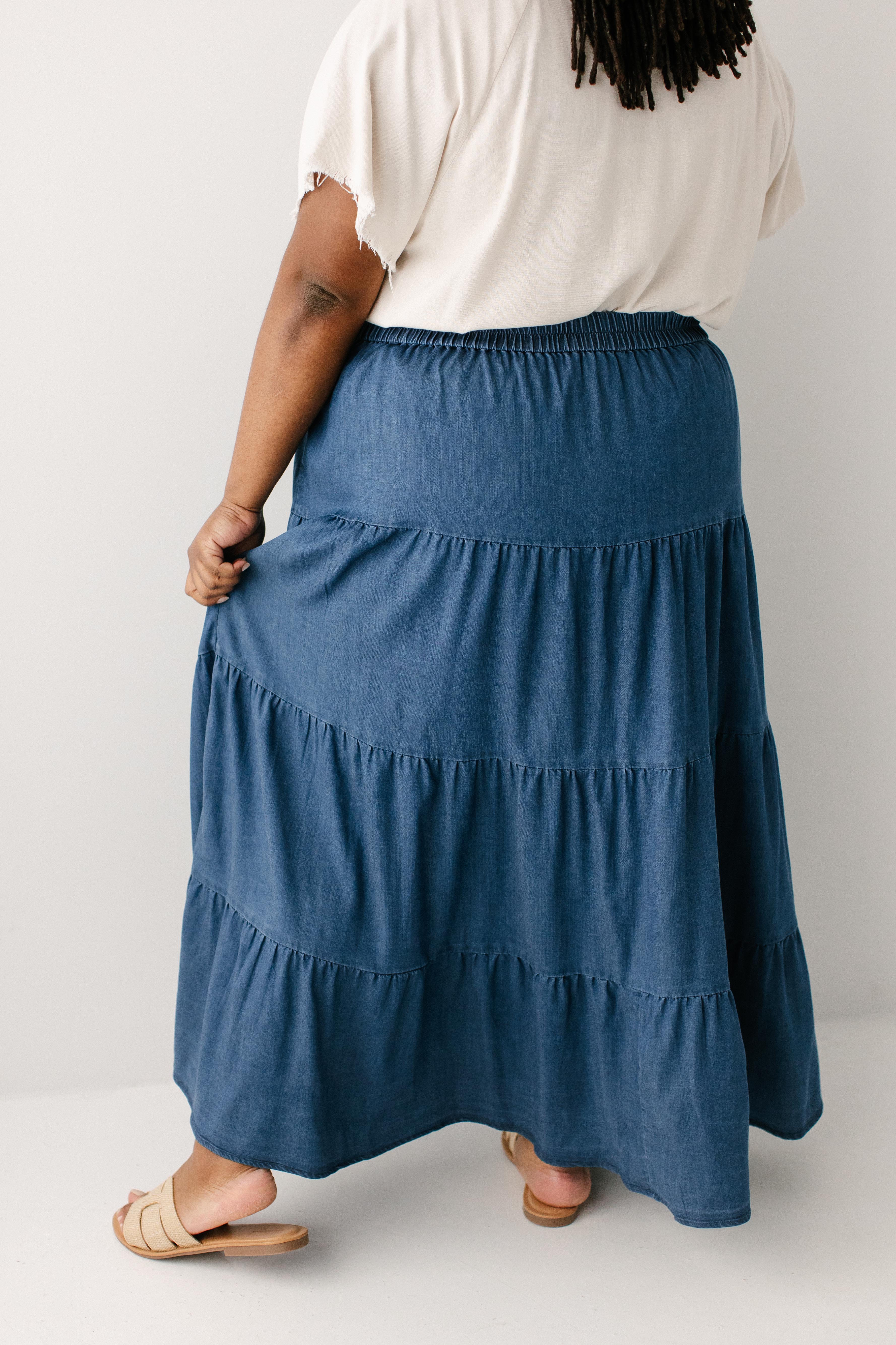 Addison Tiered Maxi Skirt - Image 5