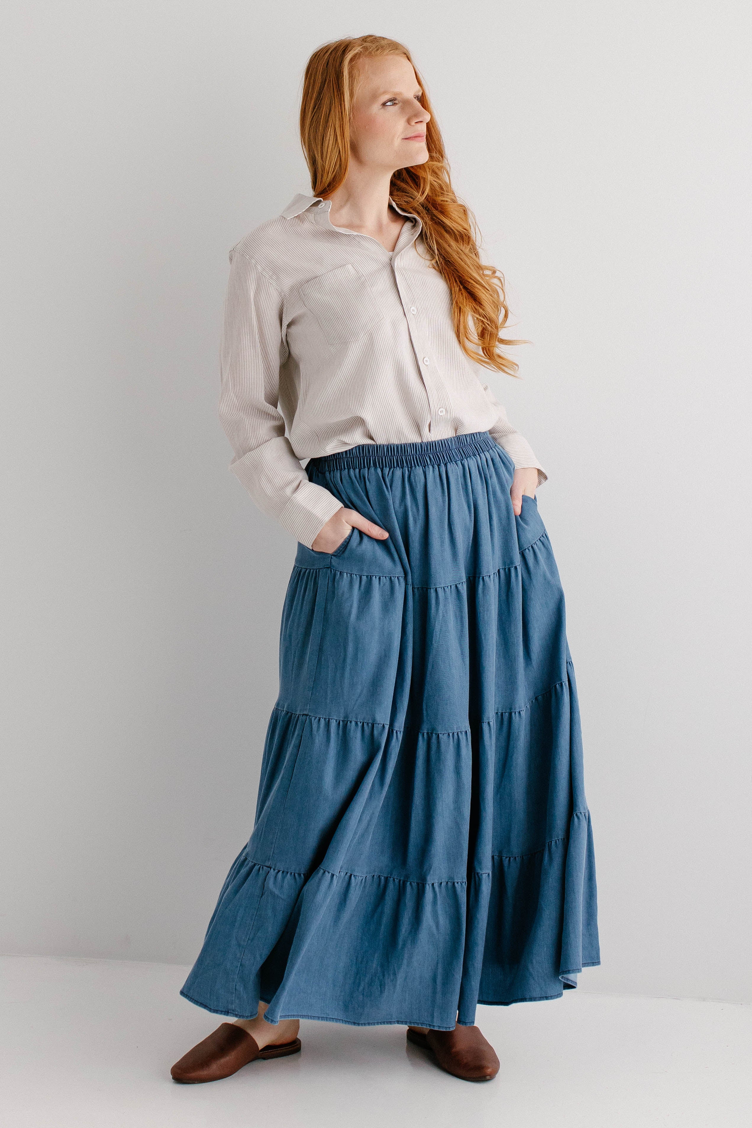 Addison Tiered Maxi Skirt - Image 7