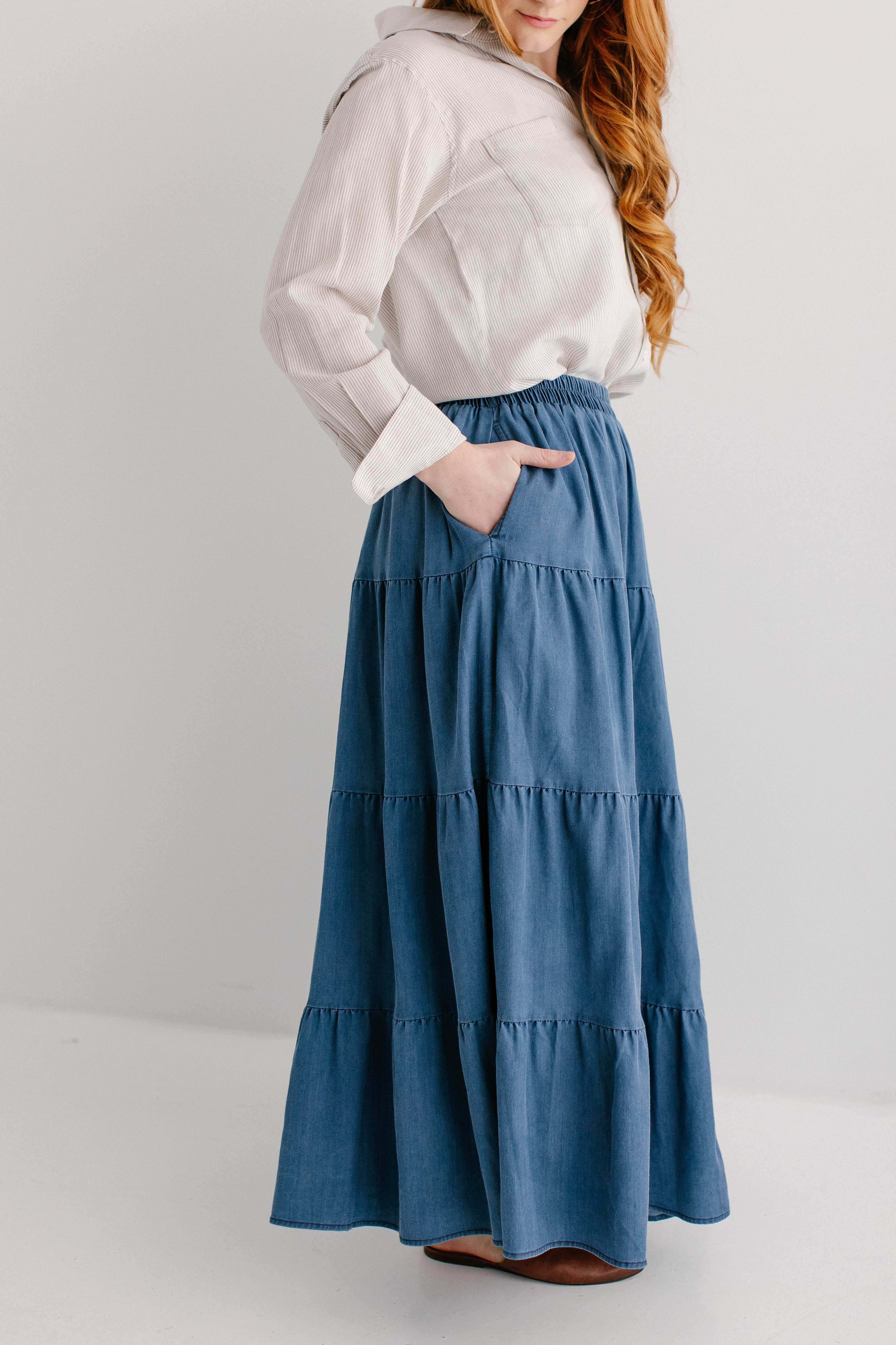 Addison Tiered Maxi Skirt - Image 8