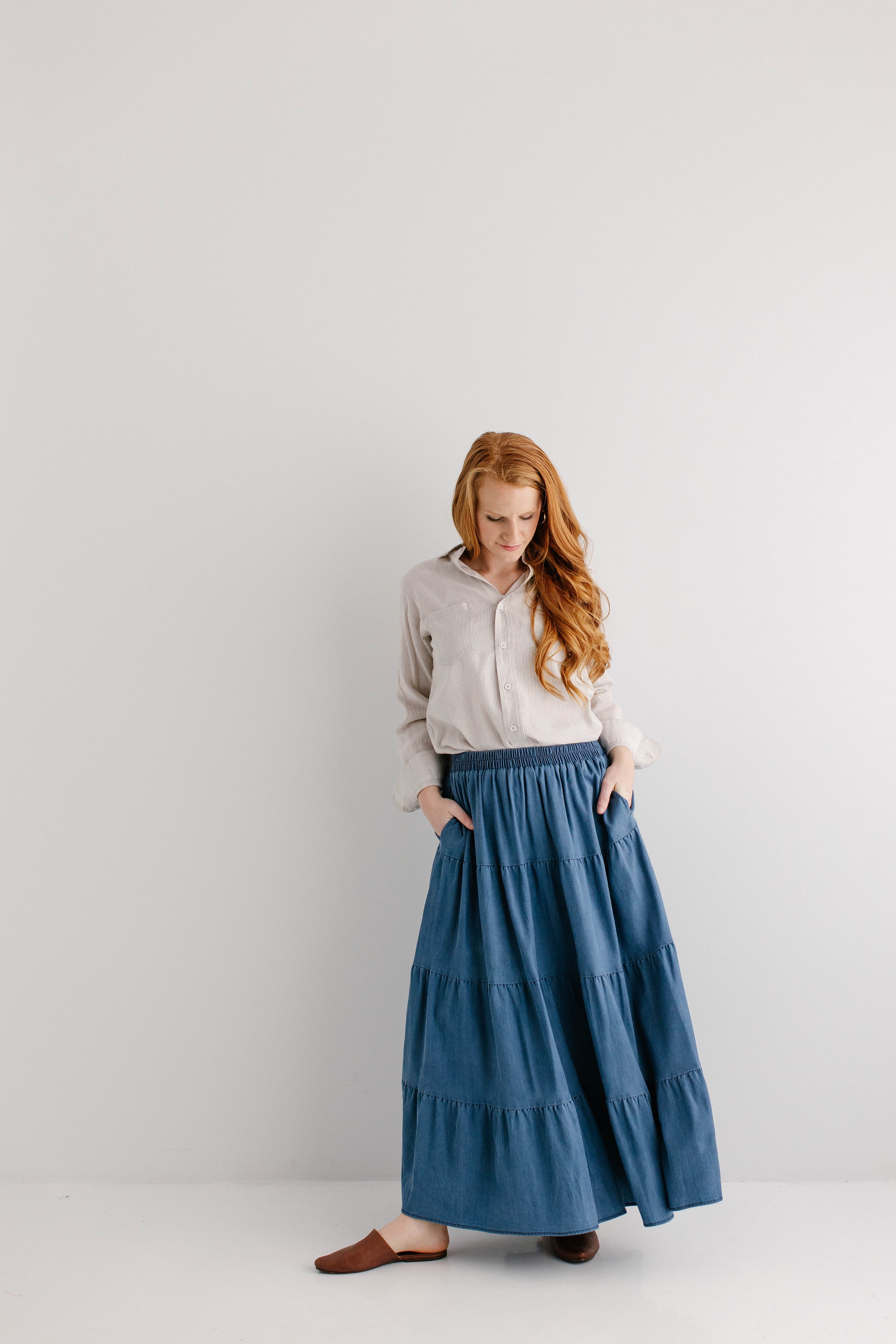 Addison Tiered Maxi Skirt - Image 9