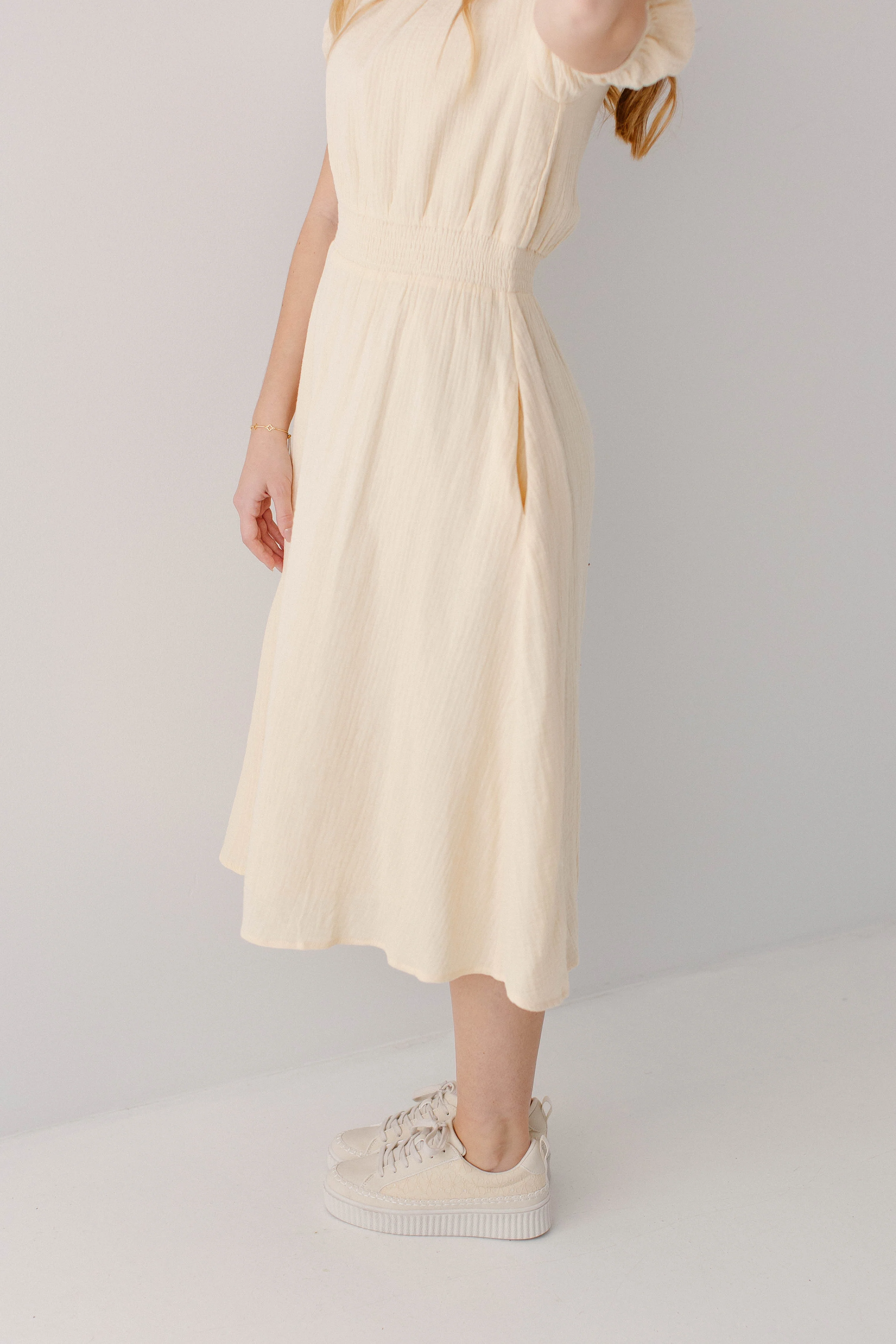 Alicia Cotton Gauze Midi Dress FINAL SALE - Image 11