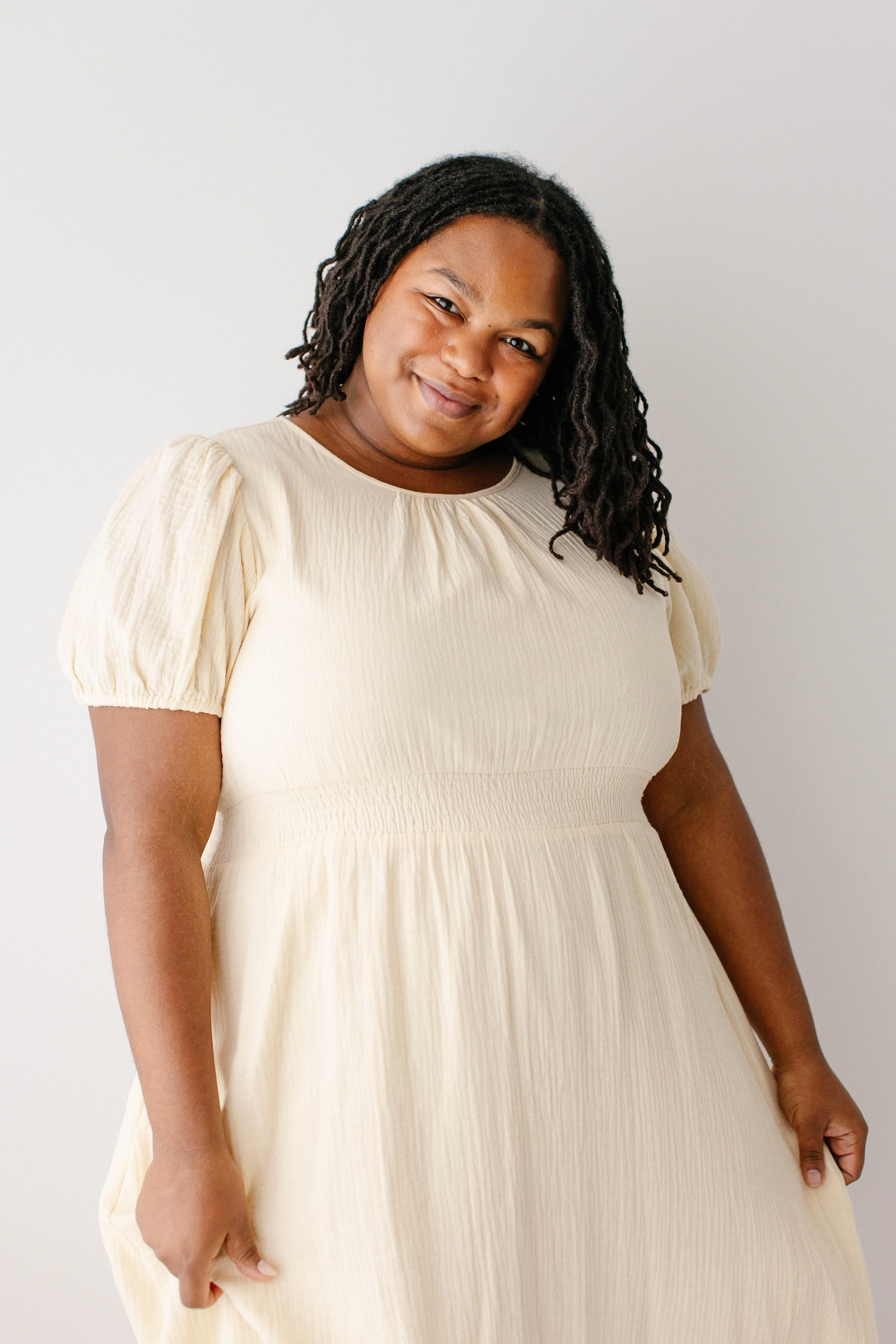 Alicia Cotton Gauze Midi Dress FINAL SALE - Image 14