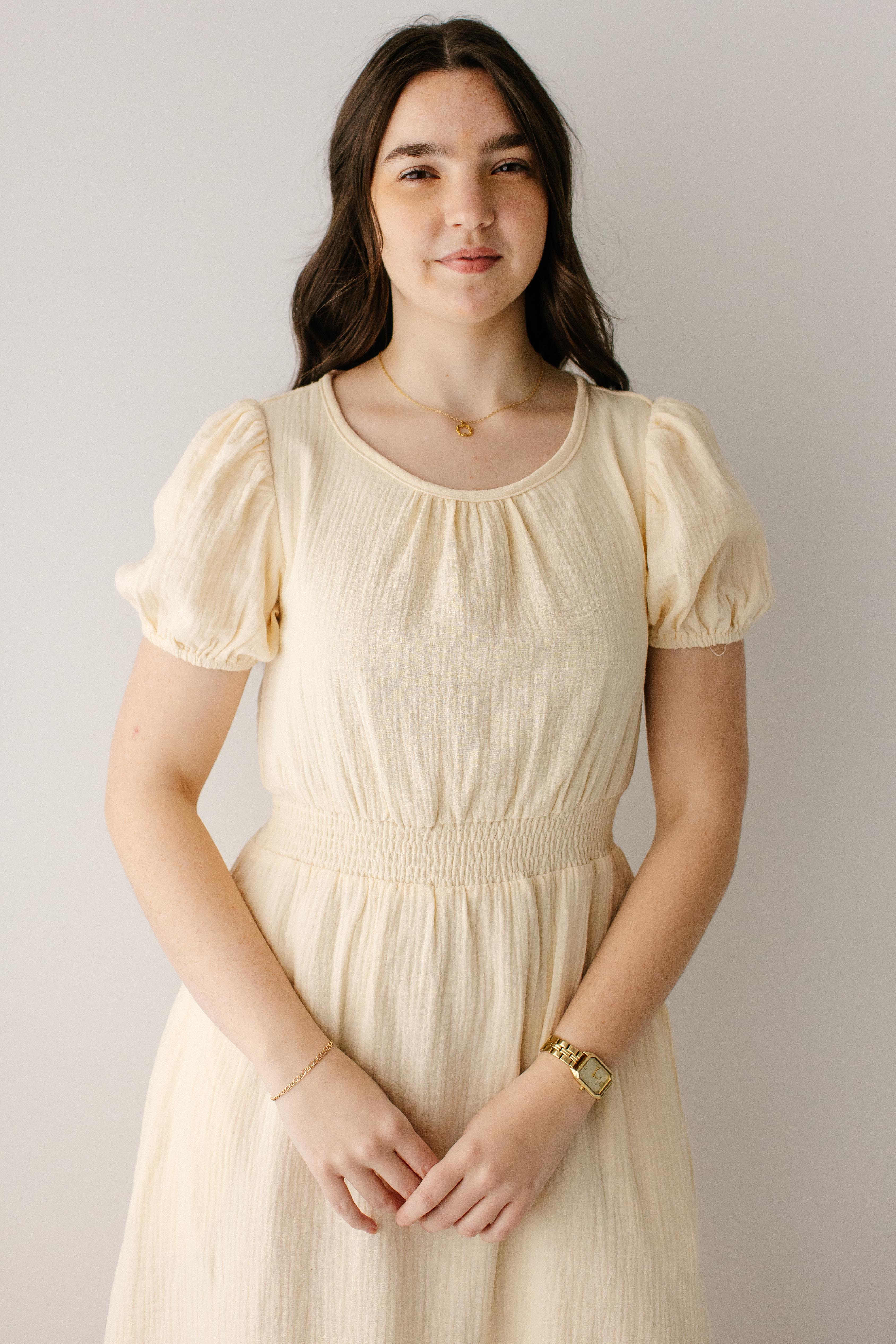 Alicia Cotton Gauze Midi Dress FINAL SALE - Image 4