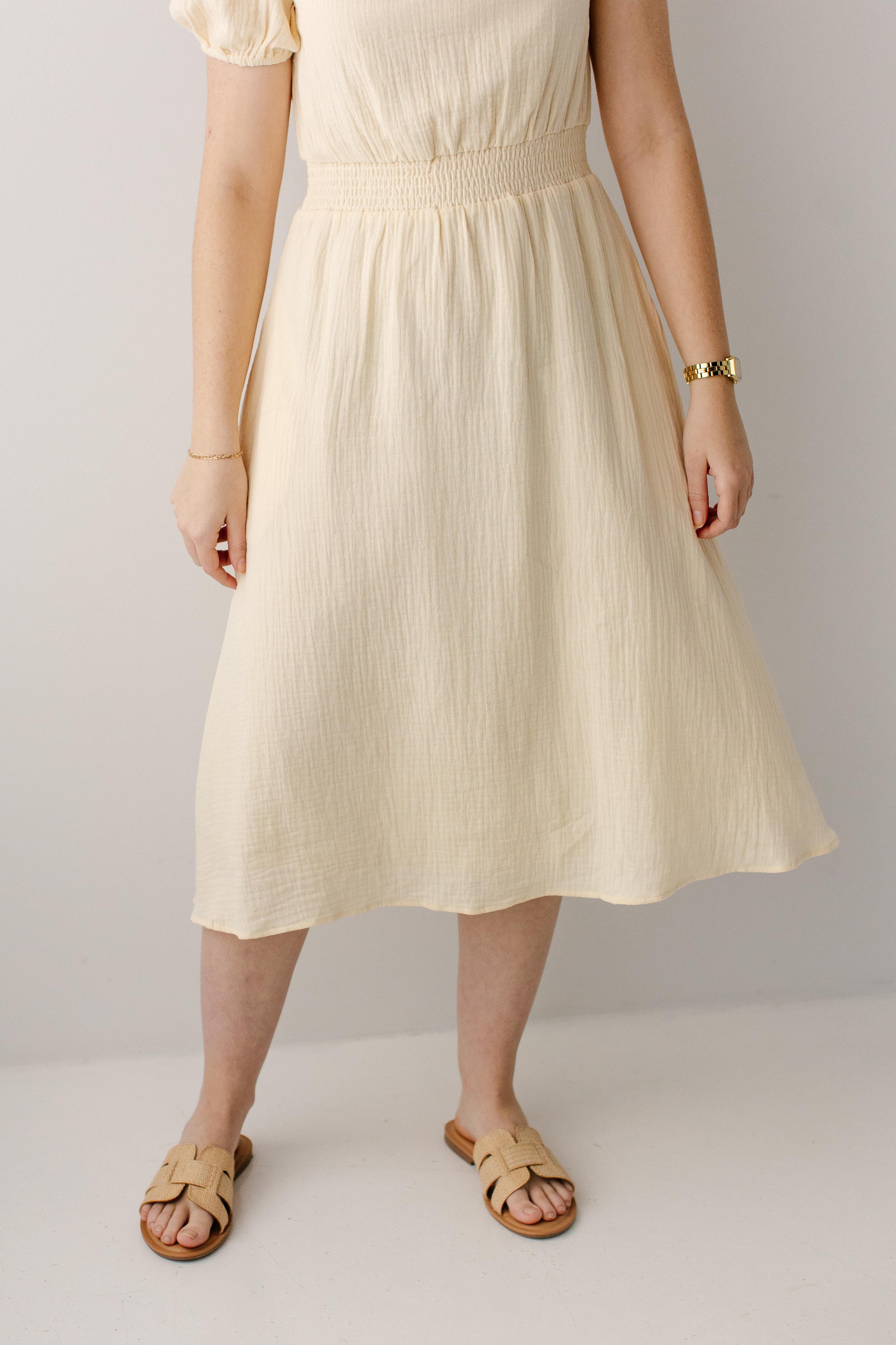 Alicia Cotton Gauze Midi Dress FINAL SALE - Image 5