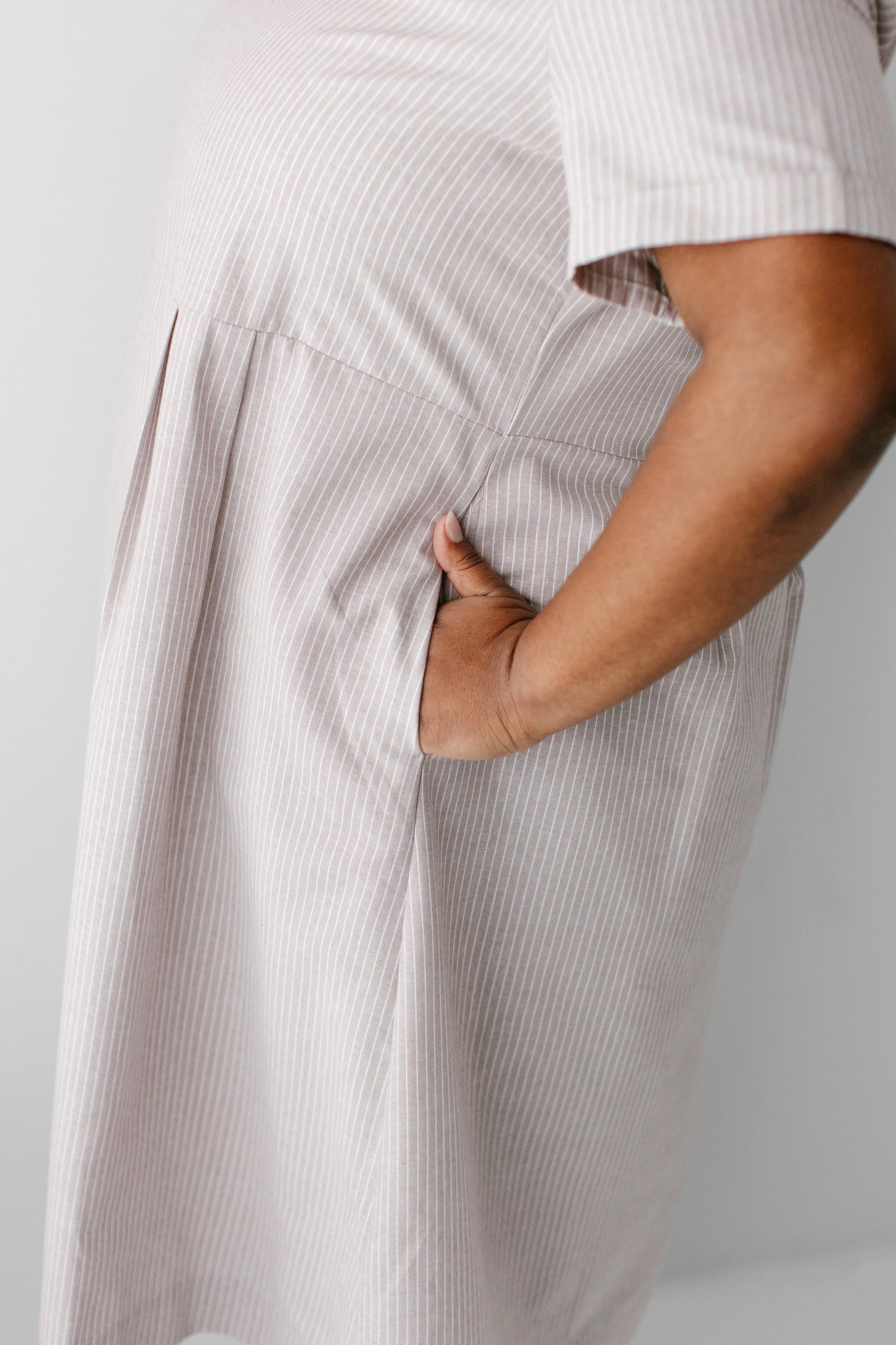 Alta Boatneck Striped Midi Dress - Image 12