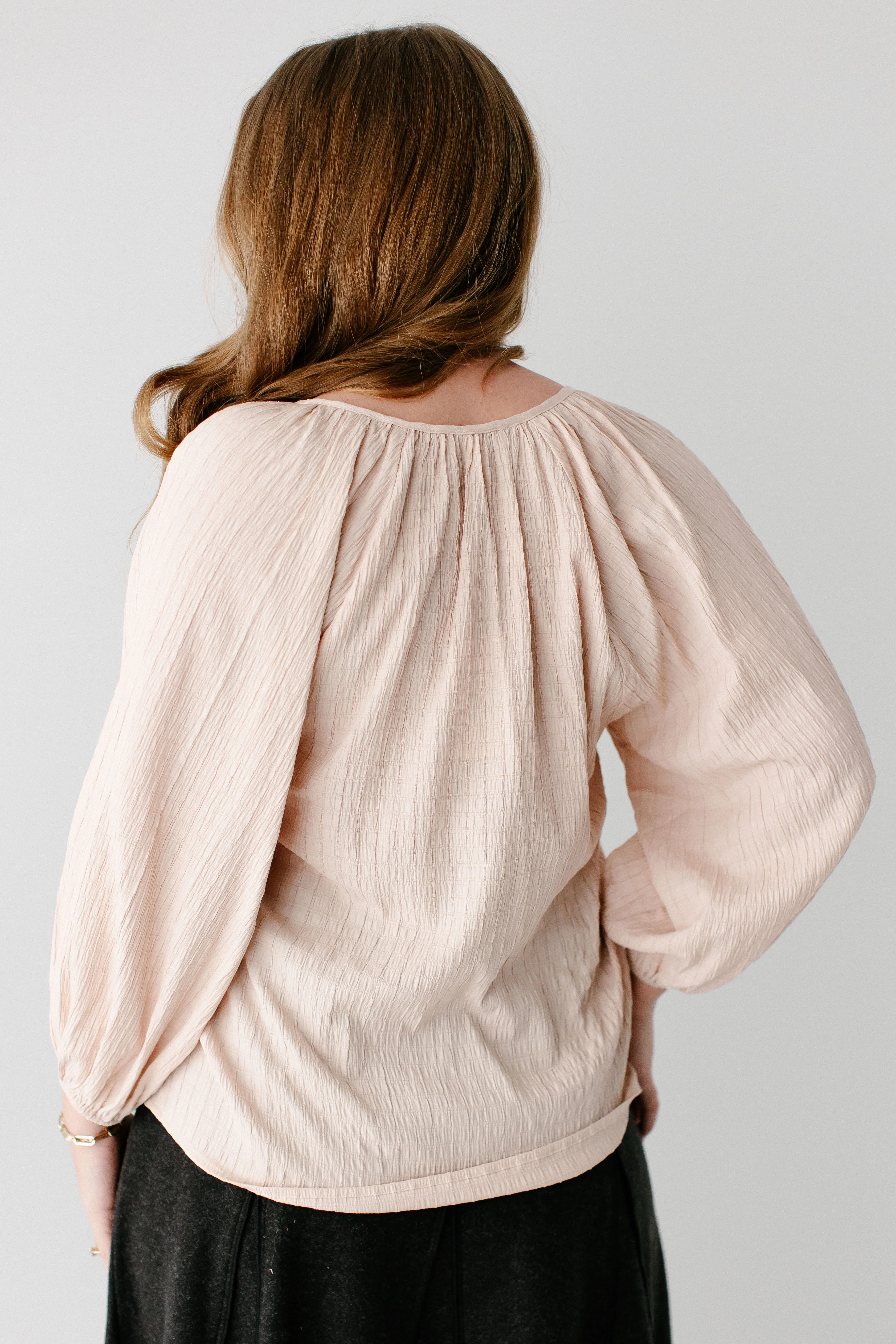 'Althea' Button Down Peasant Top FINAL SALE - Image 5