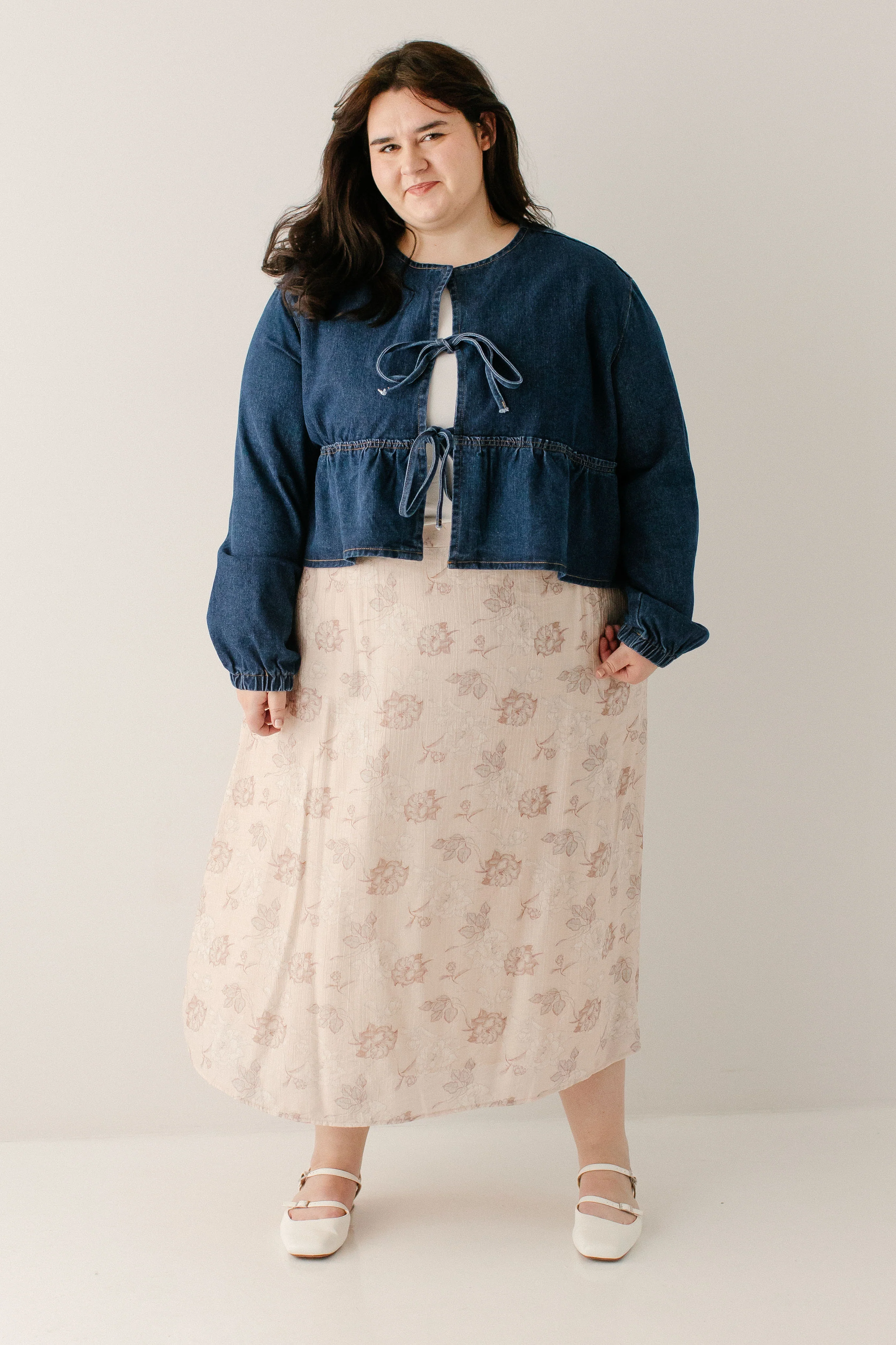 Amour Rose Print Midi Slip Skirt - Image 2