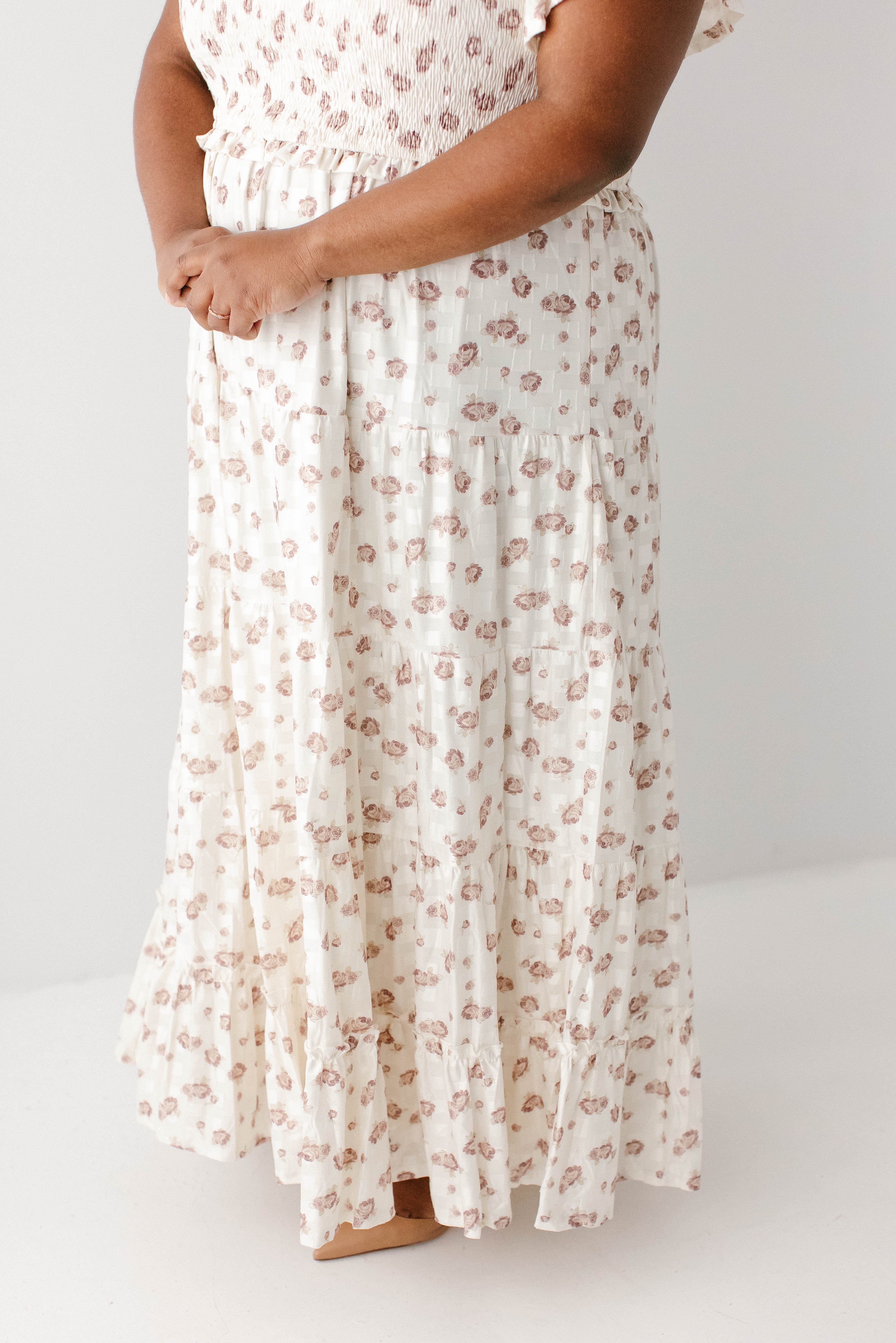 'Ariel' Smocked Bodice Floral Maxi Dress - Image 15