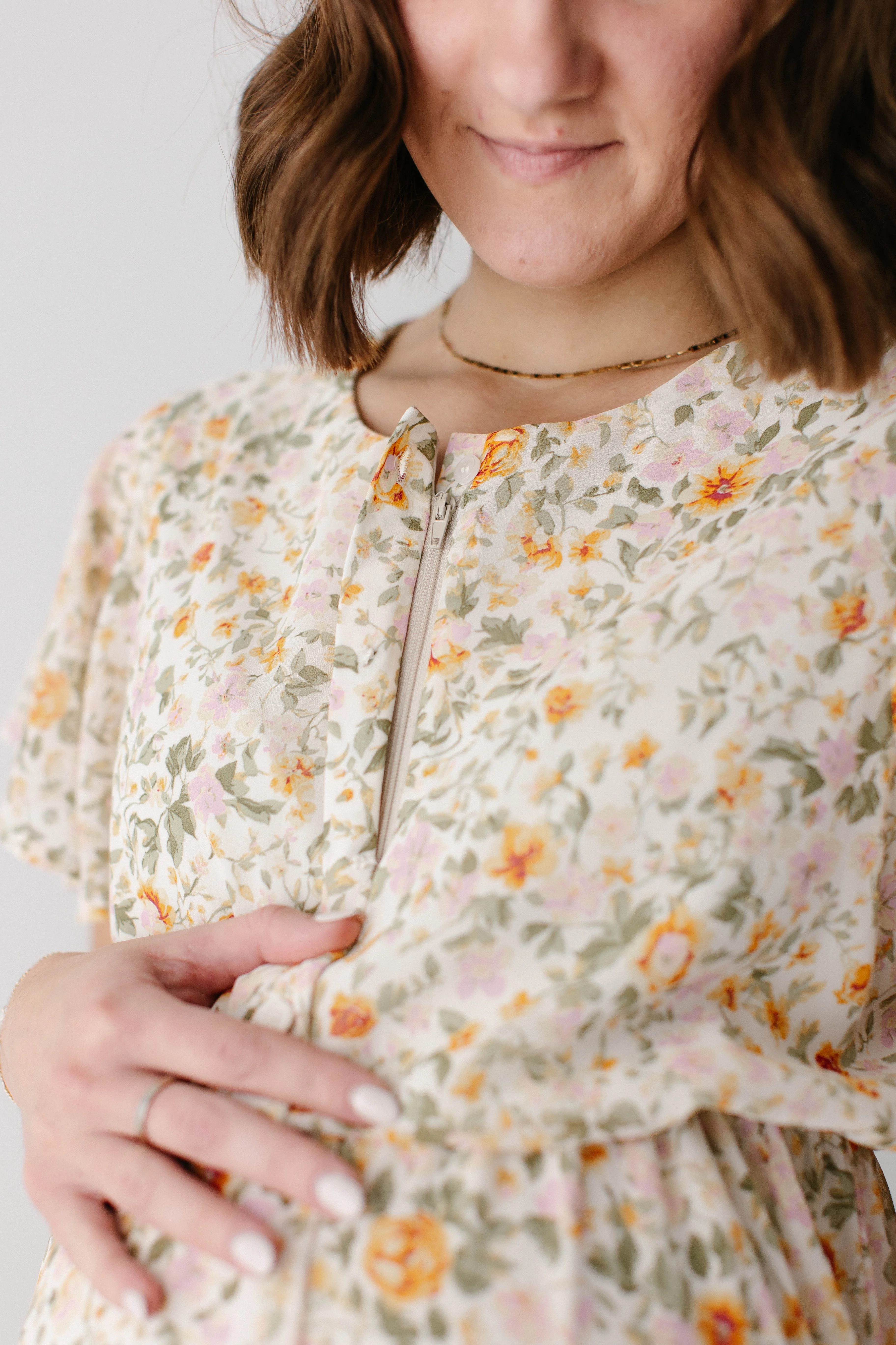 Ashley Flutter Sleeve Garden Floral Maxi Dress - Image 3