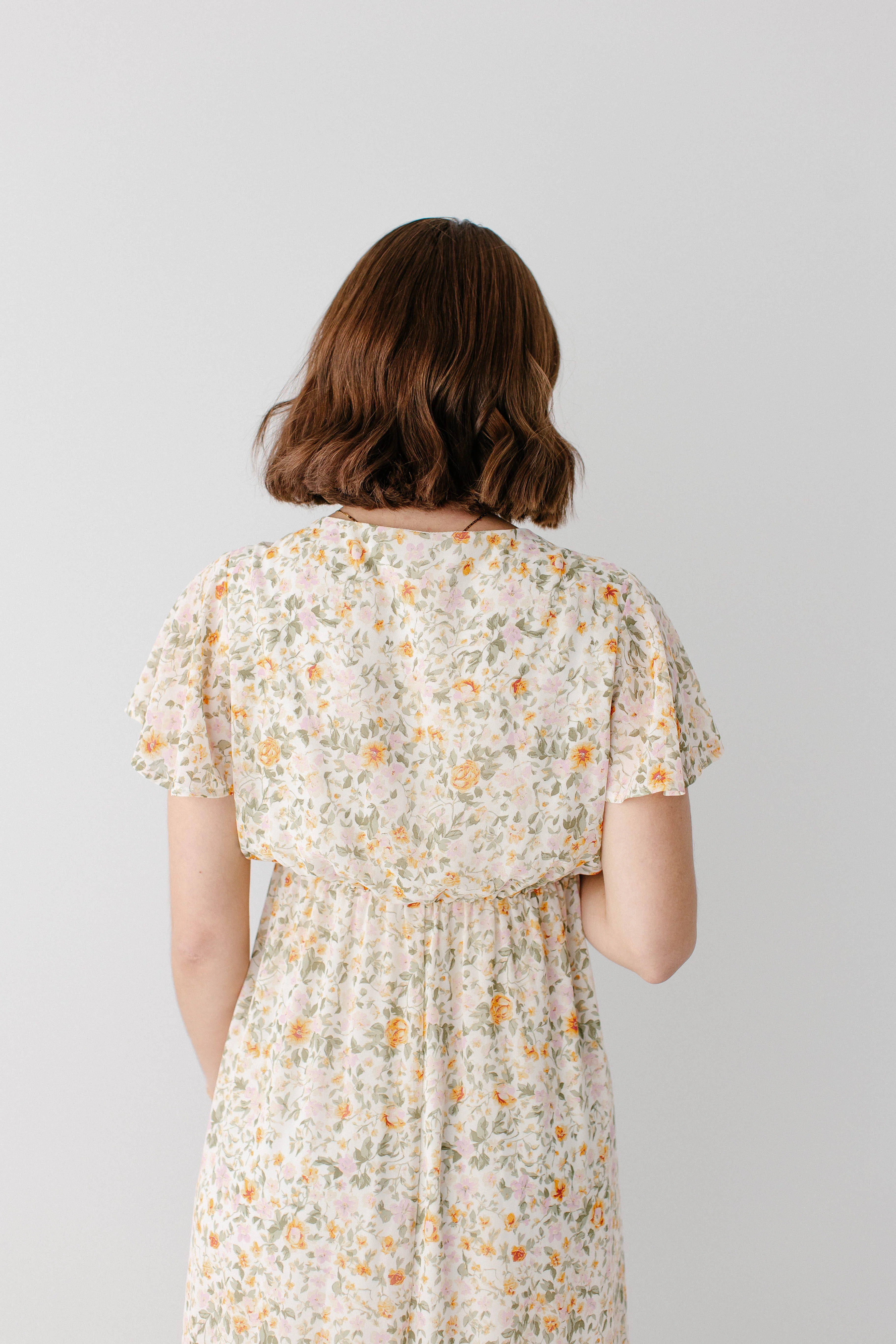 Ashley Flutter Sleeve Garden Floral Maxi Dress - Image 7