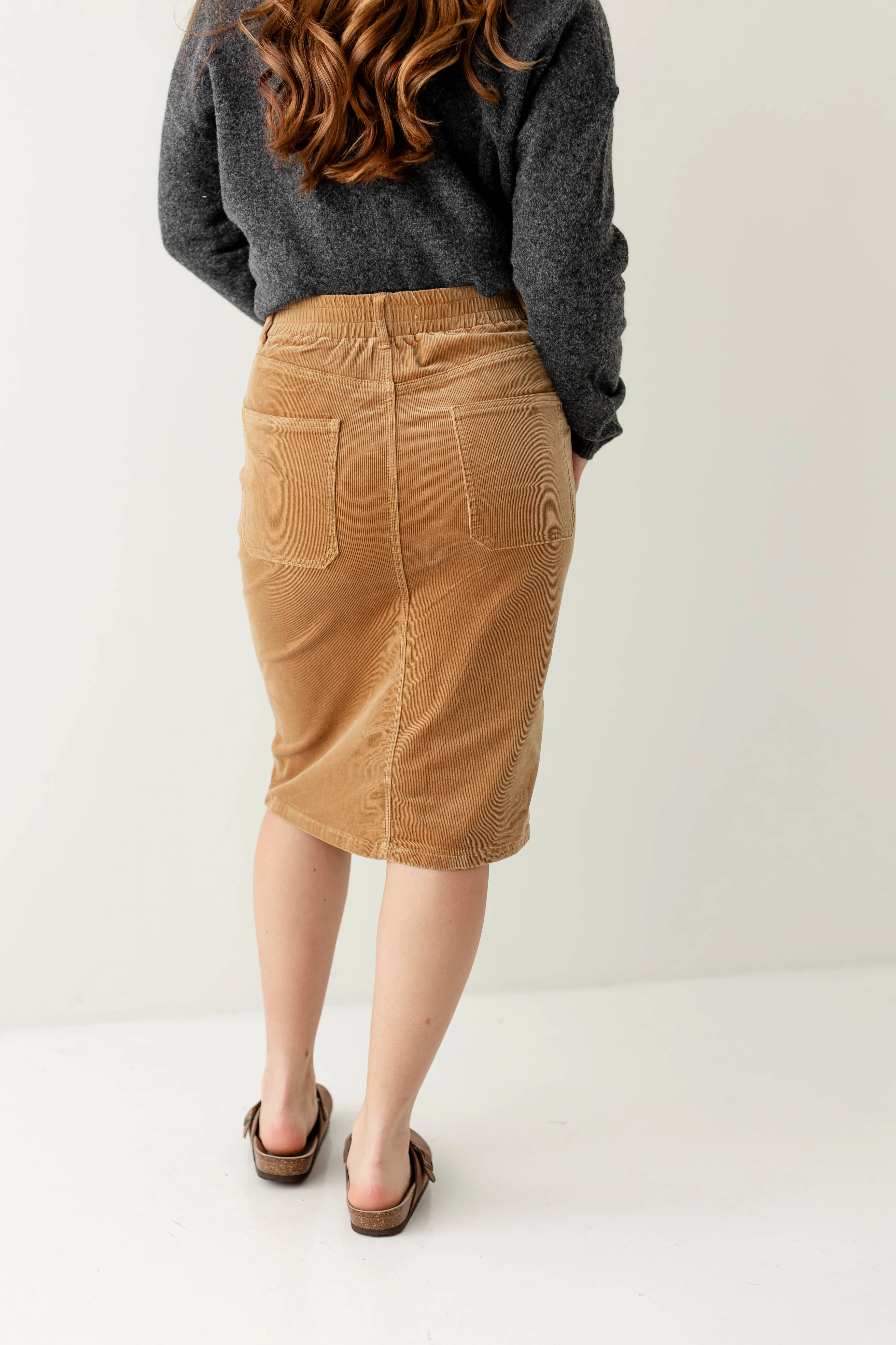Autumn Corduroy Knee Length Skirt FINAL SALE - Image 17