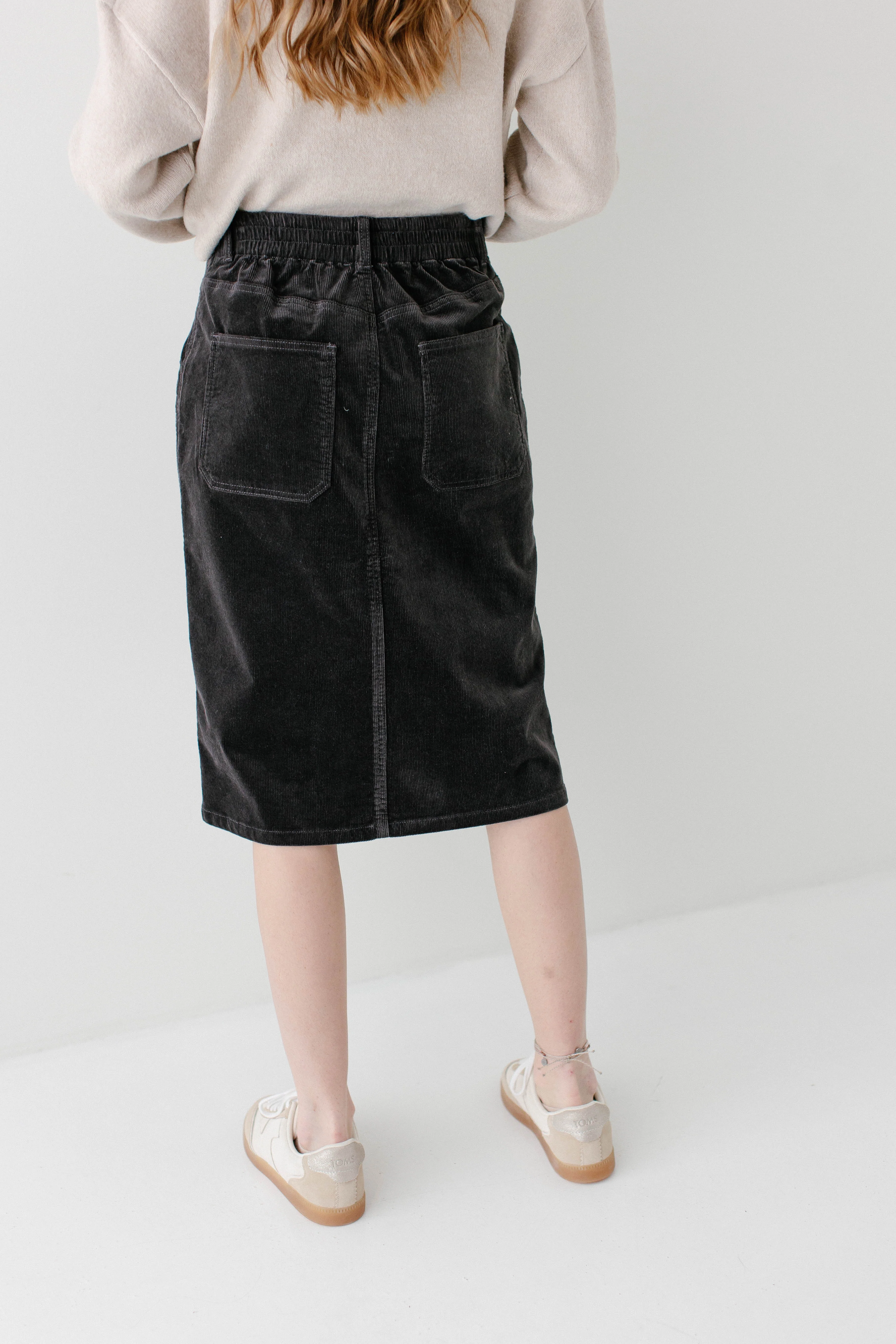 Autumn Corduroy Knee Length Skirt FINAL SALE - Image 6