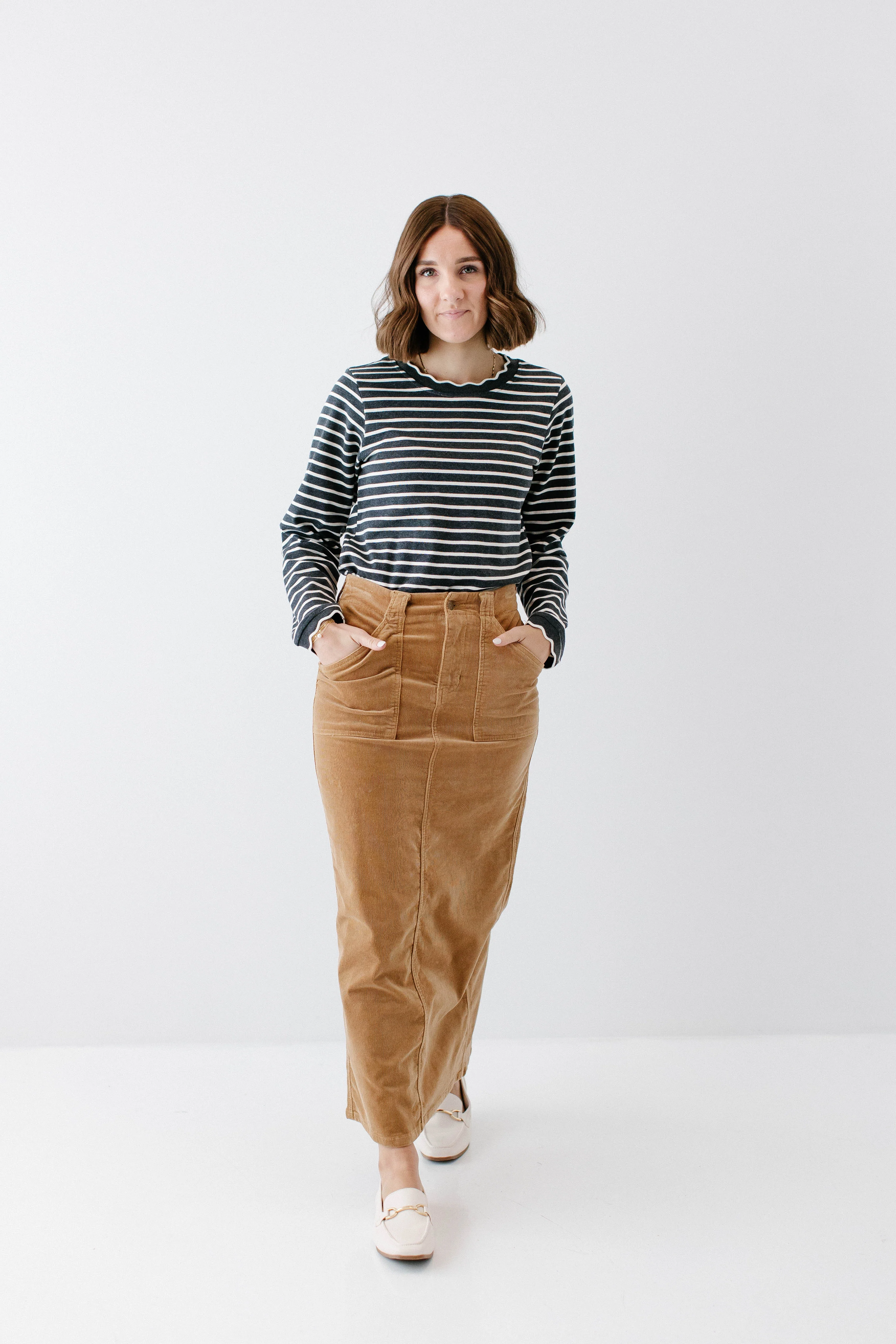 Autumn Corduroy Maxi Length Skirt FINAL SALE - Image 10