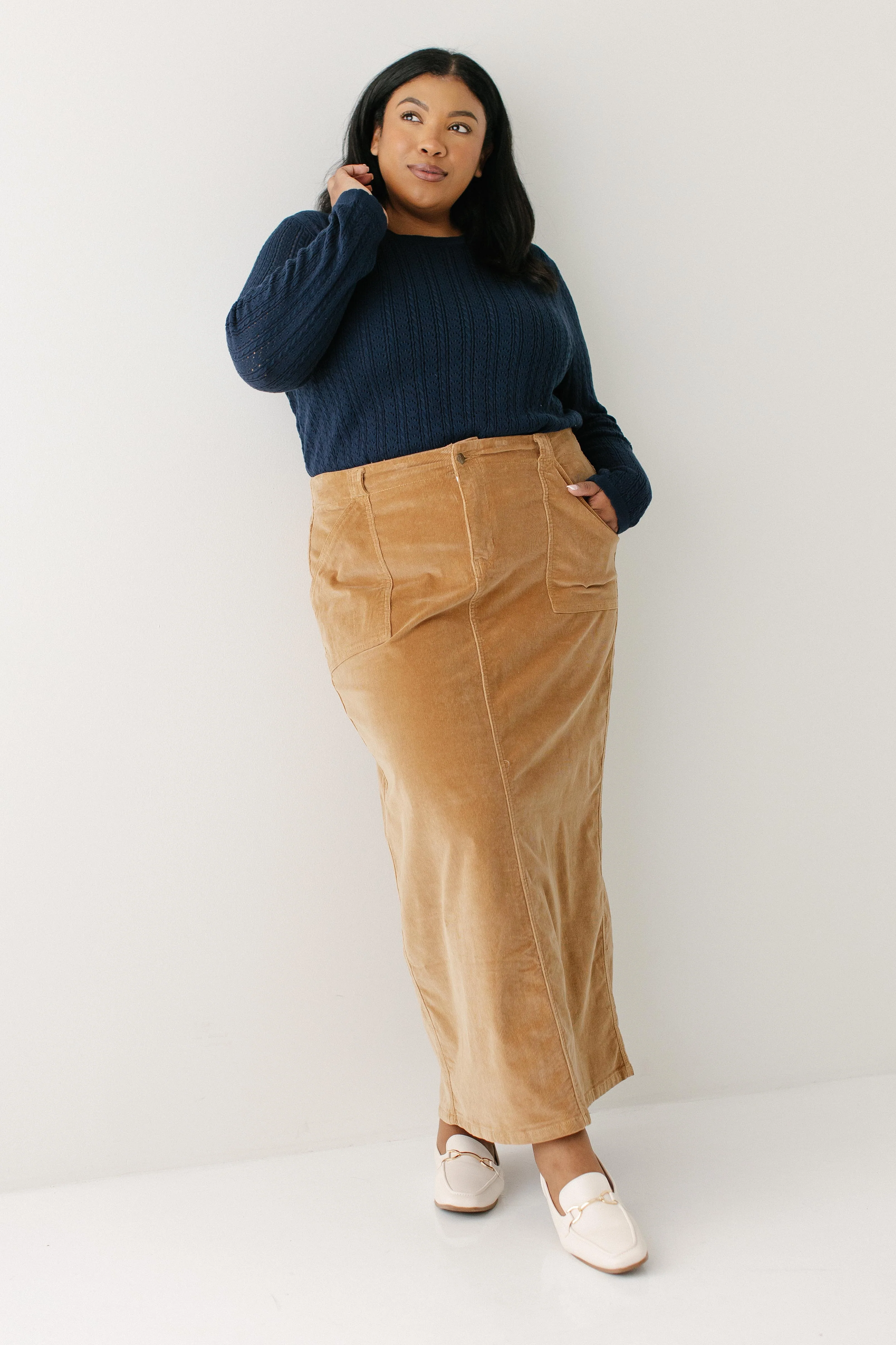 Autumn Corduroy Maxi Length Skirt FINAL SALE - Image 13