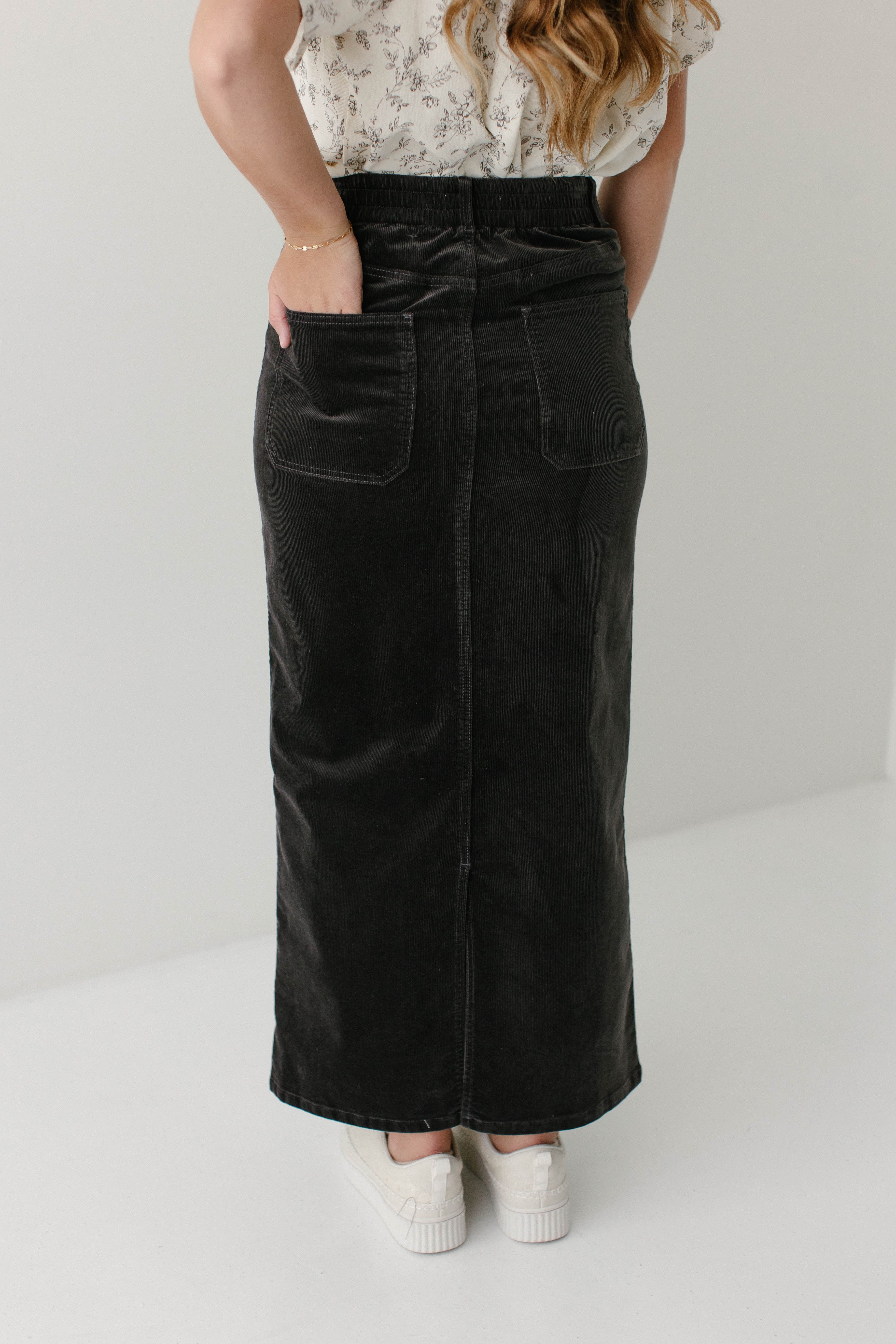 Autumn Corduroy Maxi Length Skirt FINAL SALE - Image 4