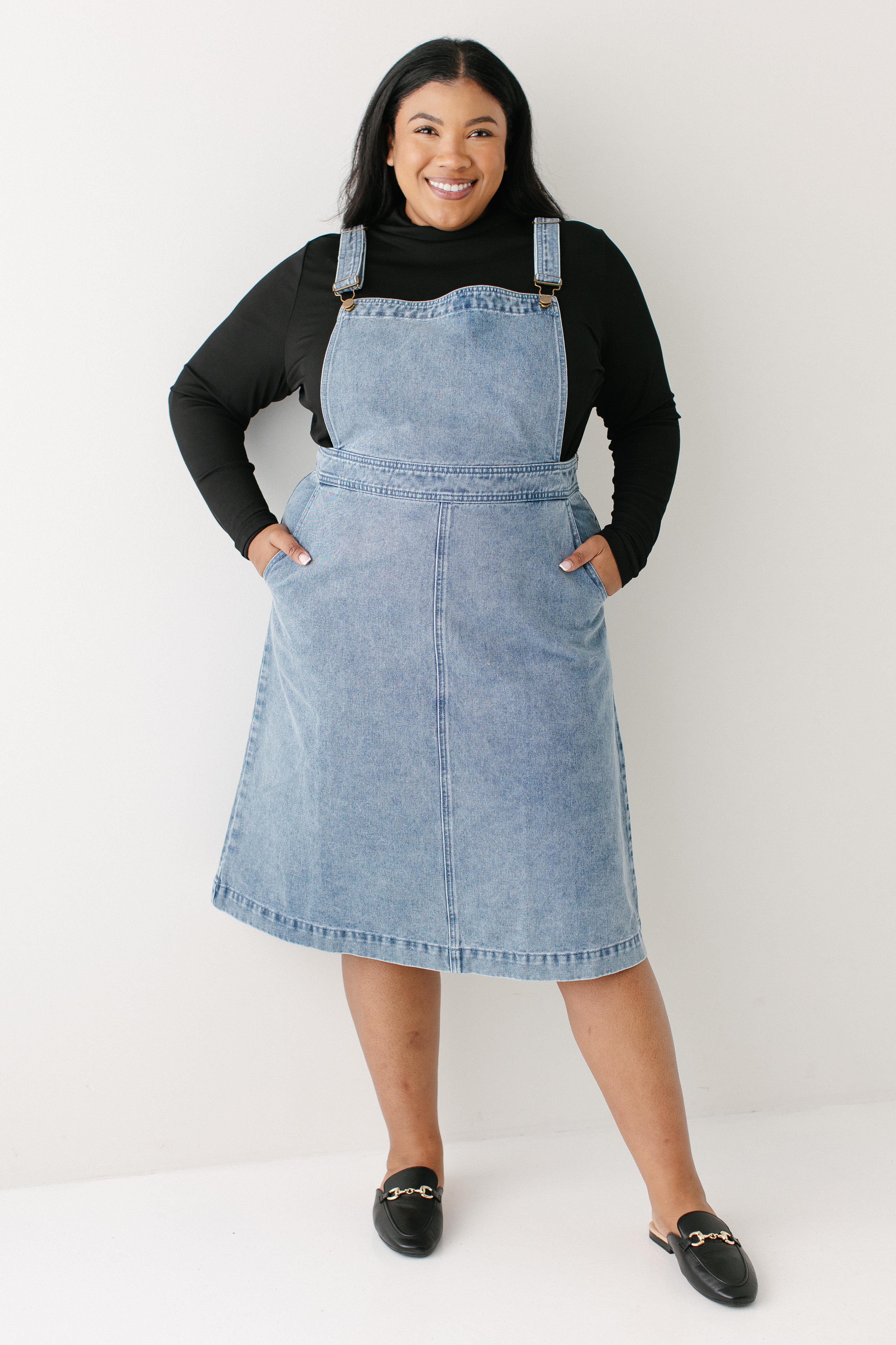 Bailey Denim Overall Dress - Image 10