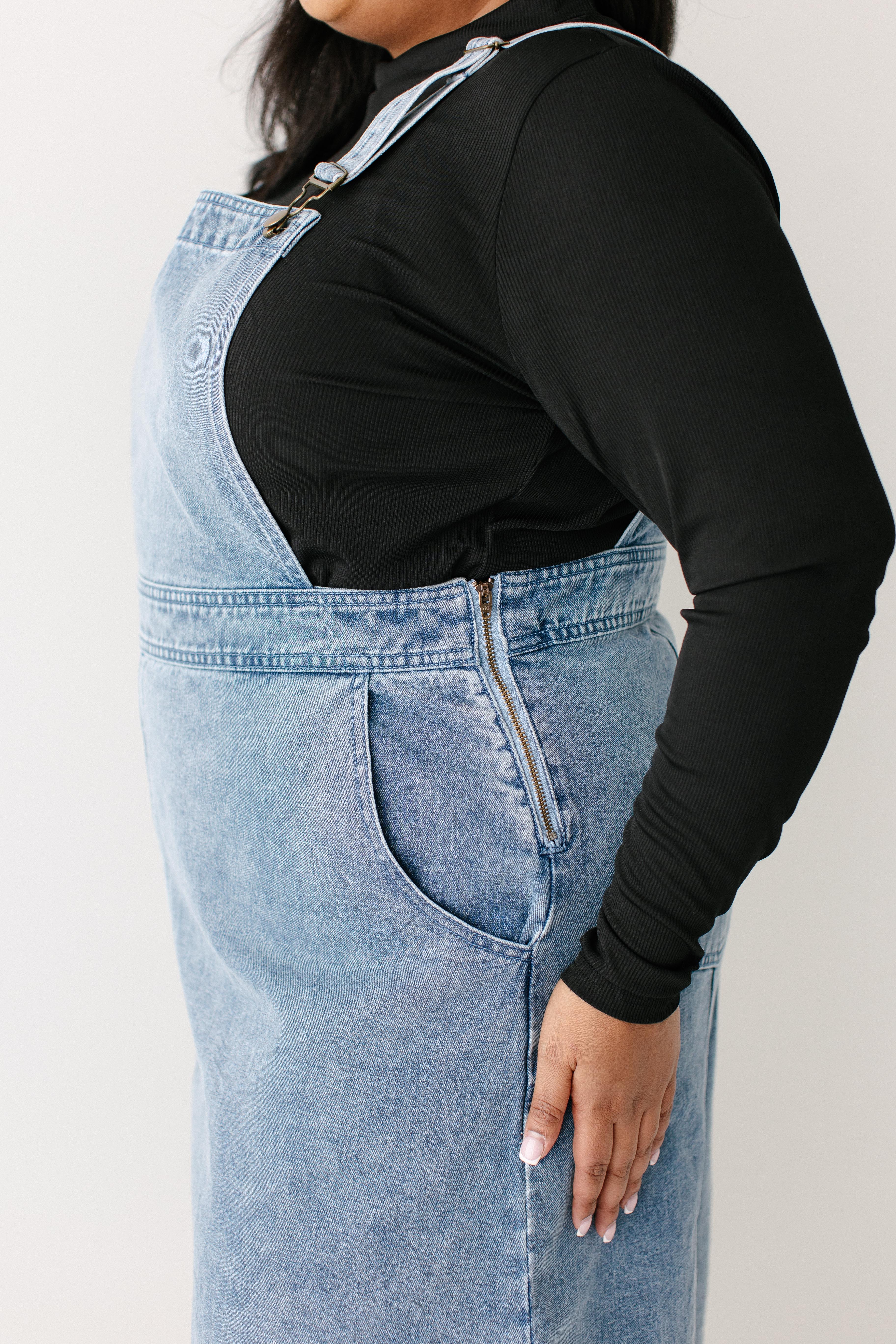 Bailey Denim Overall Dress - Image 12