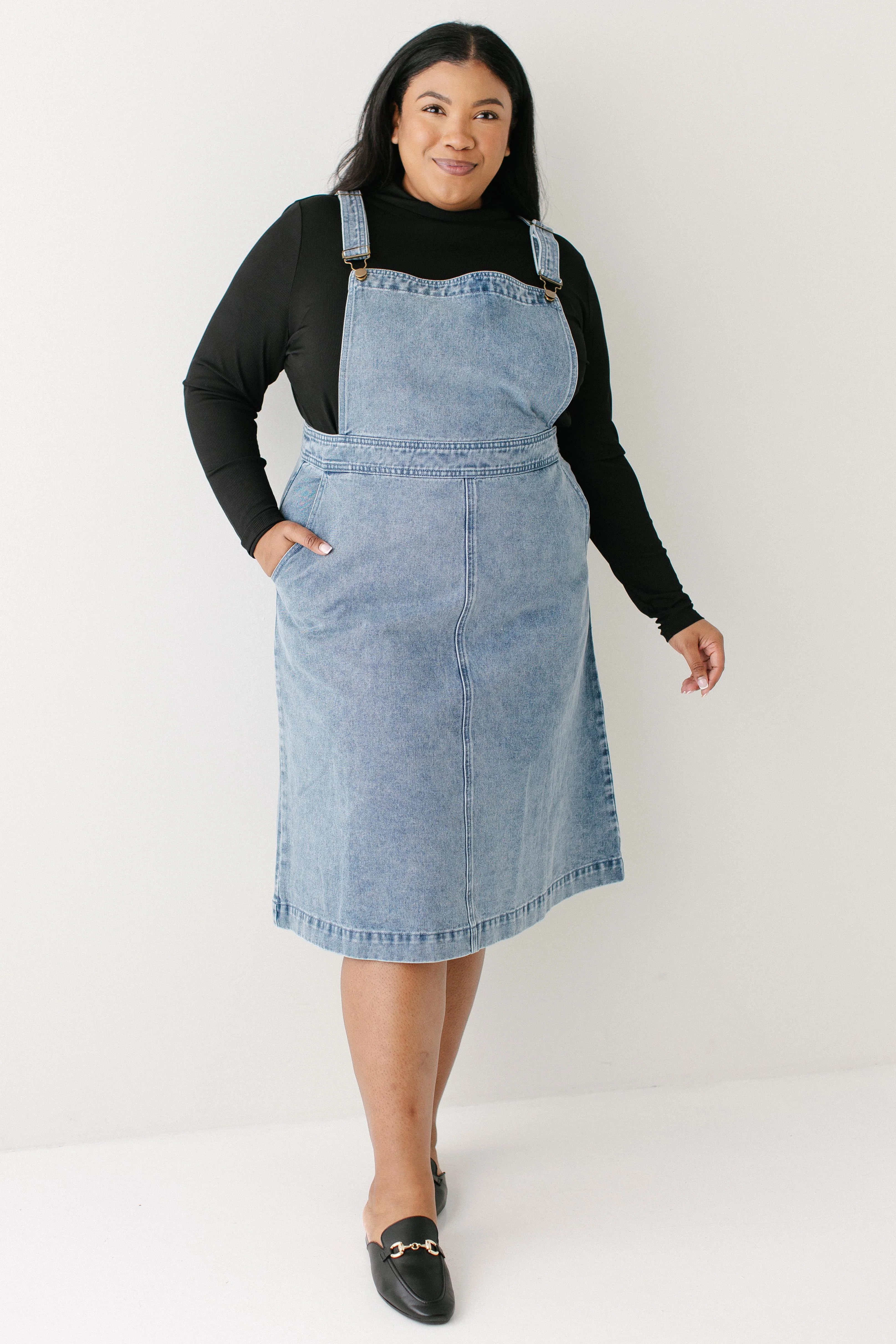 Bailey Denim Overall Dress - Image 13