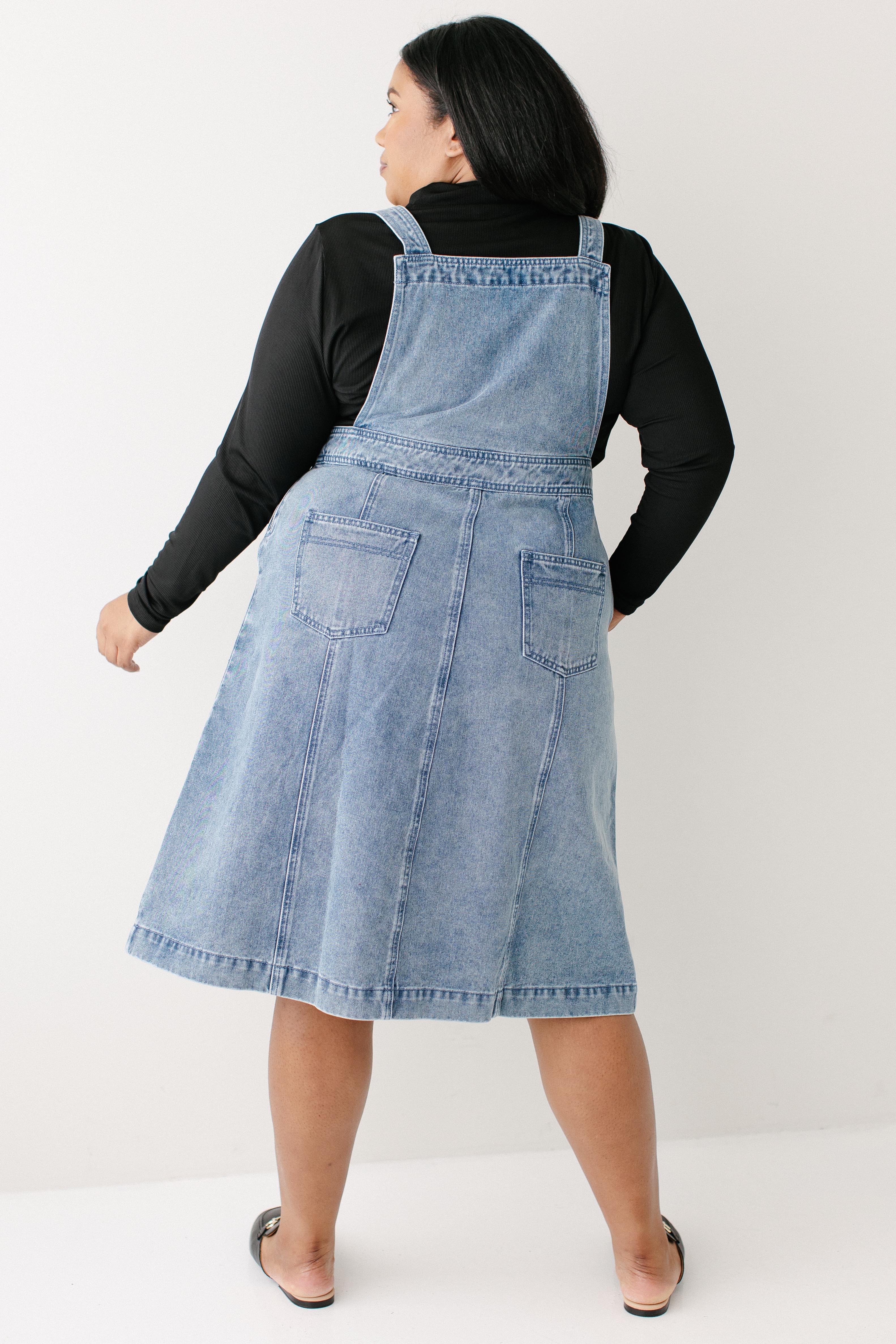 Bailey Denim Overall Dress - Image 14