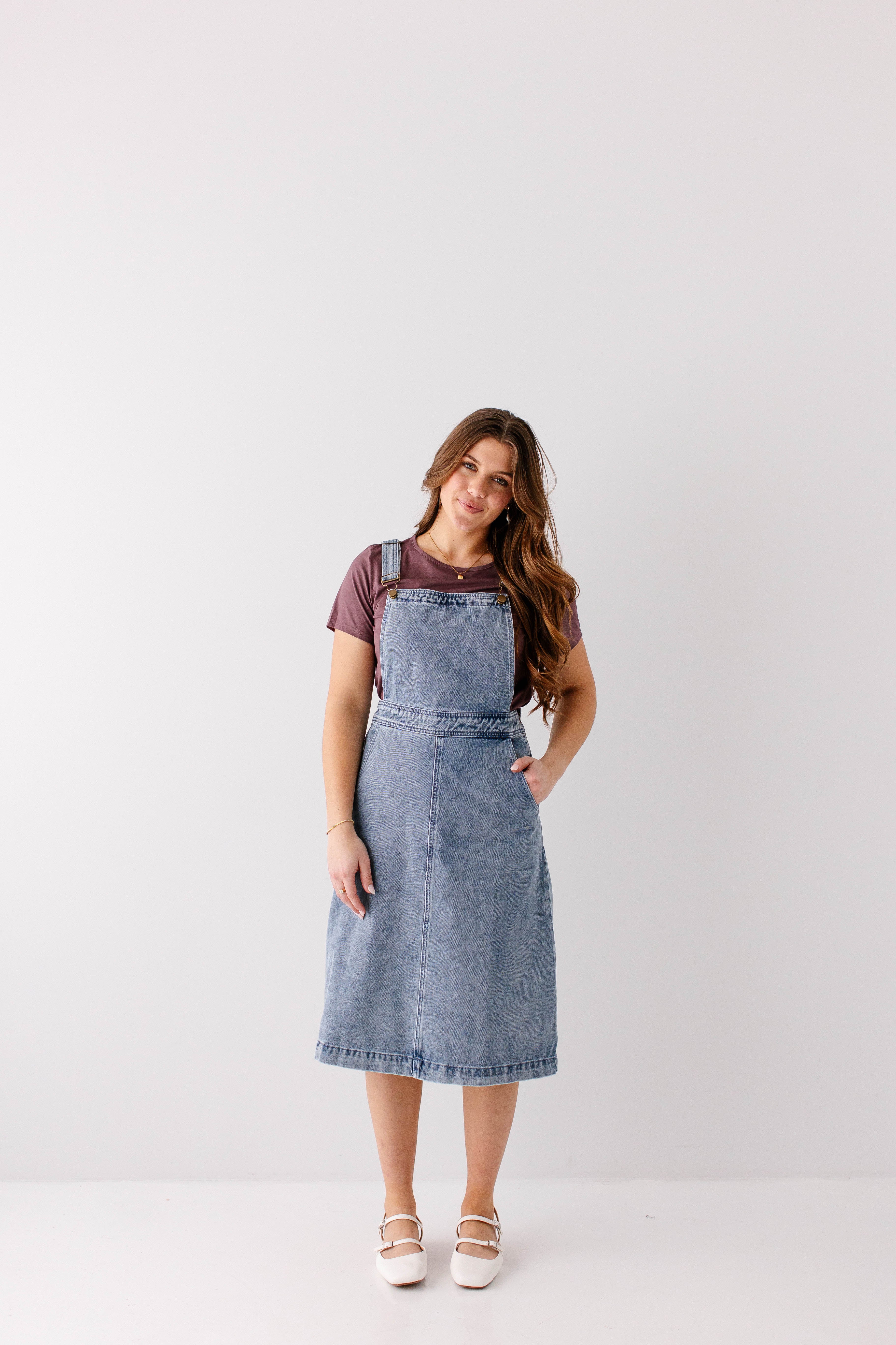 Bailey Denim Overall Dress - Image 3
