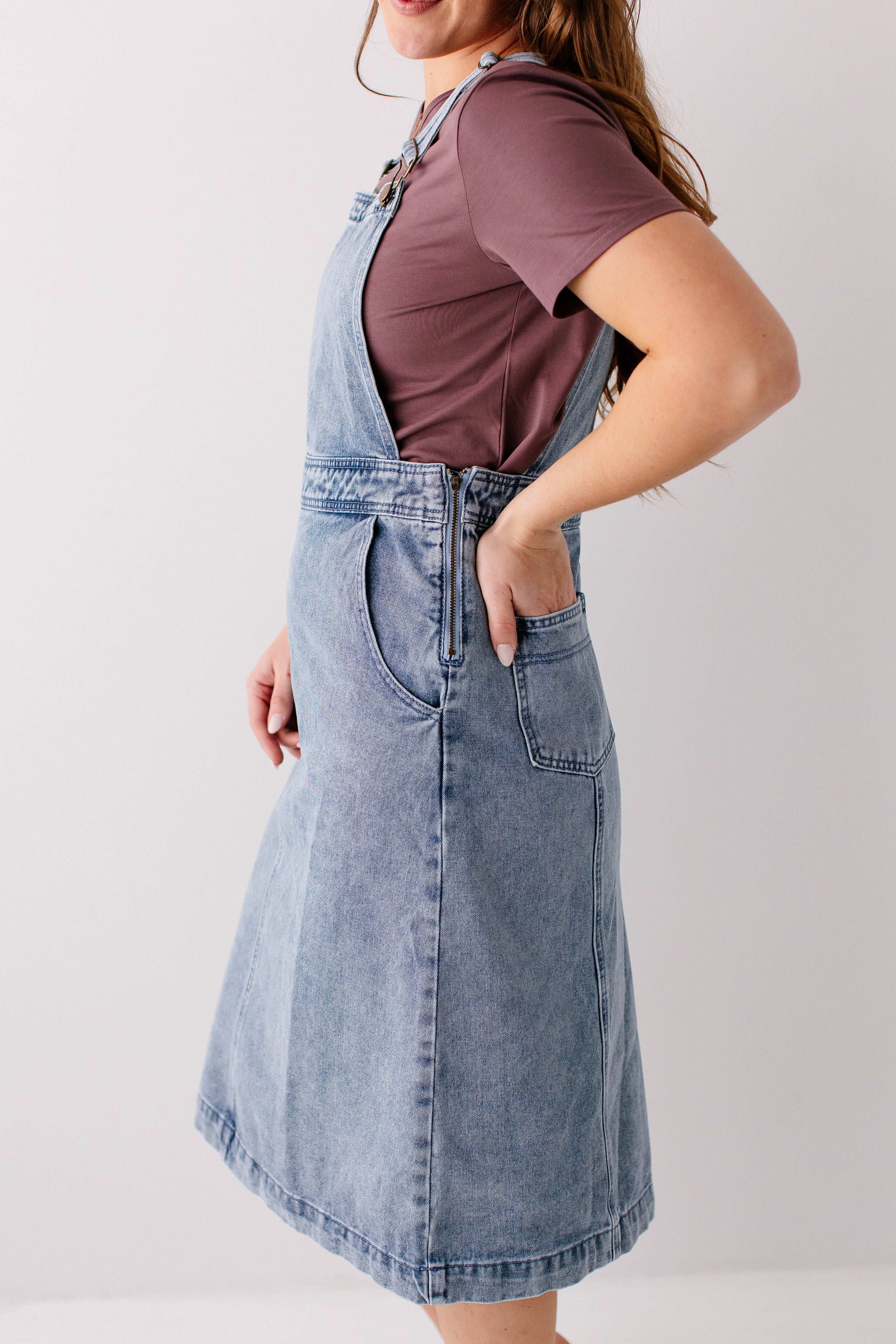 Bailey Denim Overall Dress - Image 6