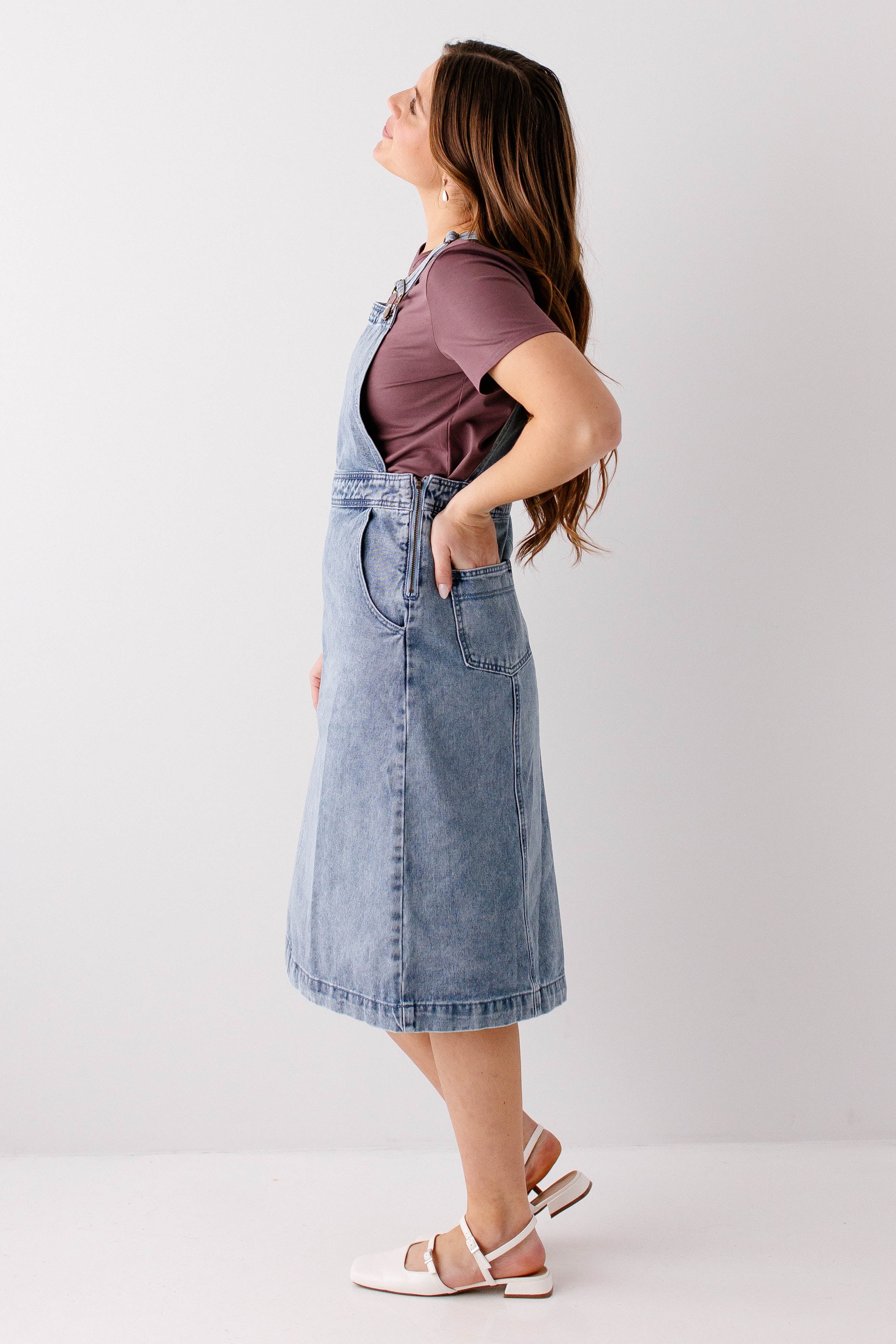 Bailey Denim Overall Dress - Image 7