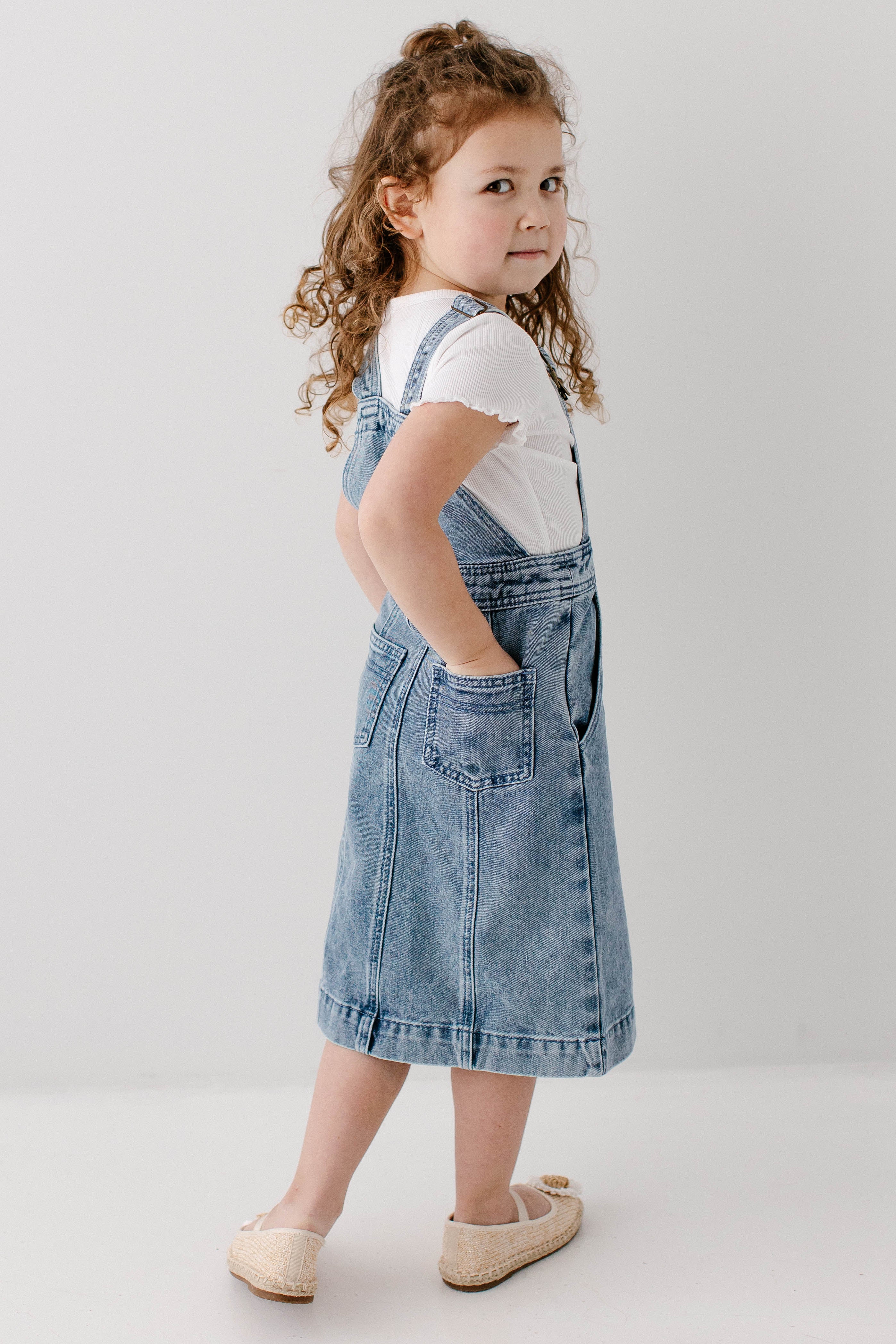 Bailey Girl Denim Overall Dress - Image 5