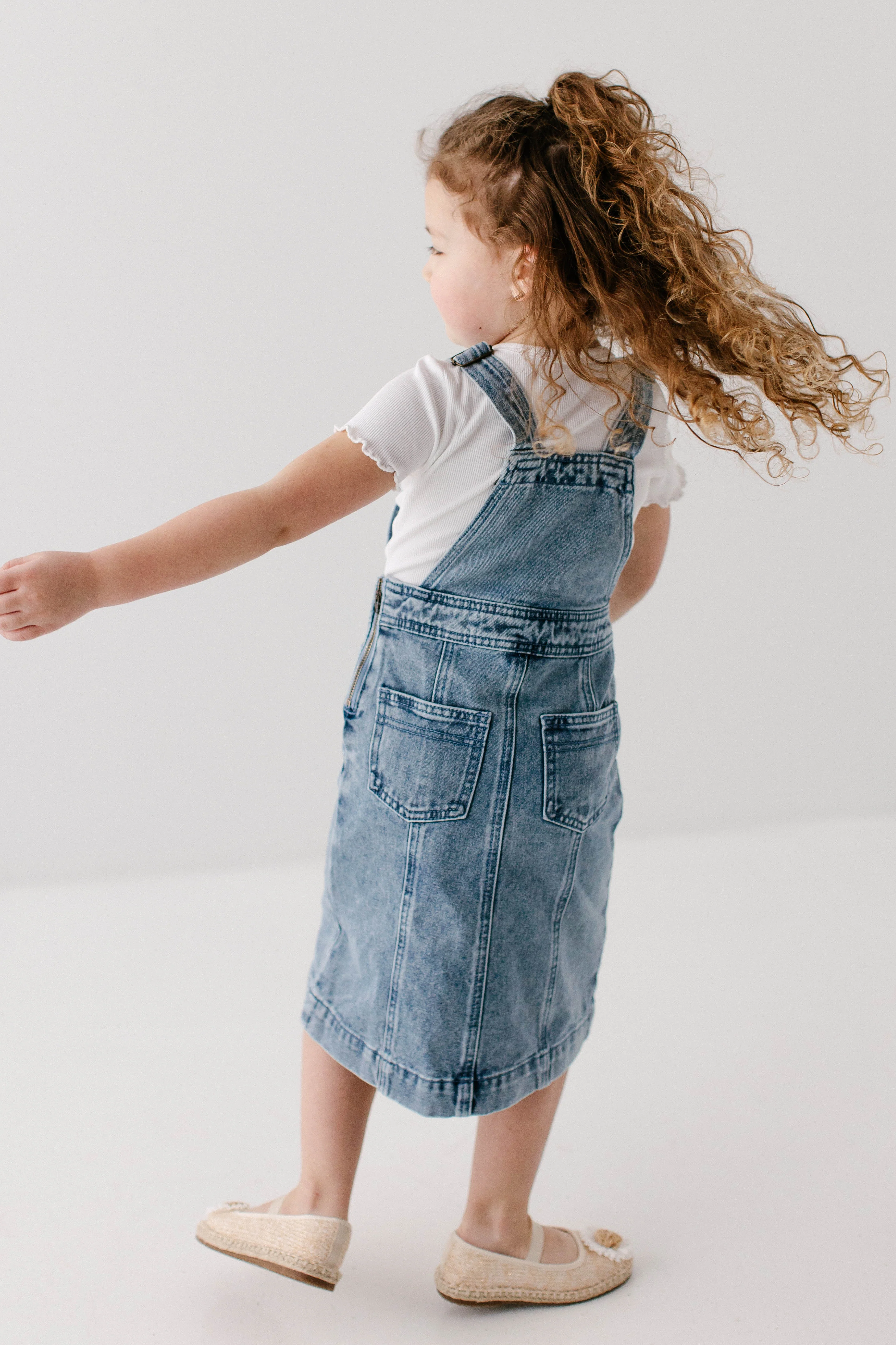 Bailey Girl Denim Overall Dress - Image 6