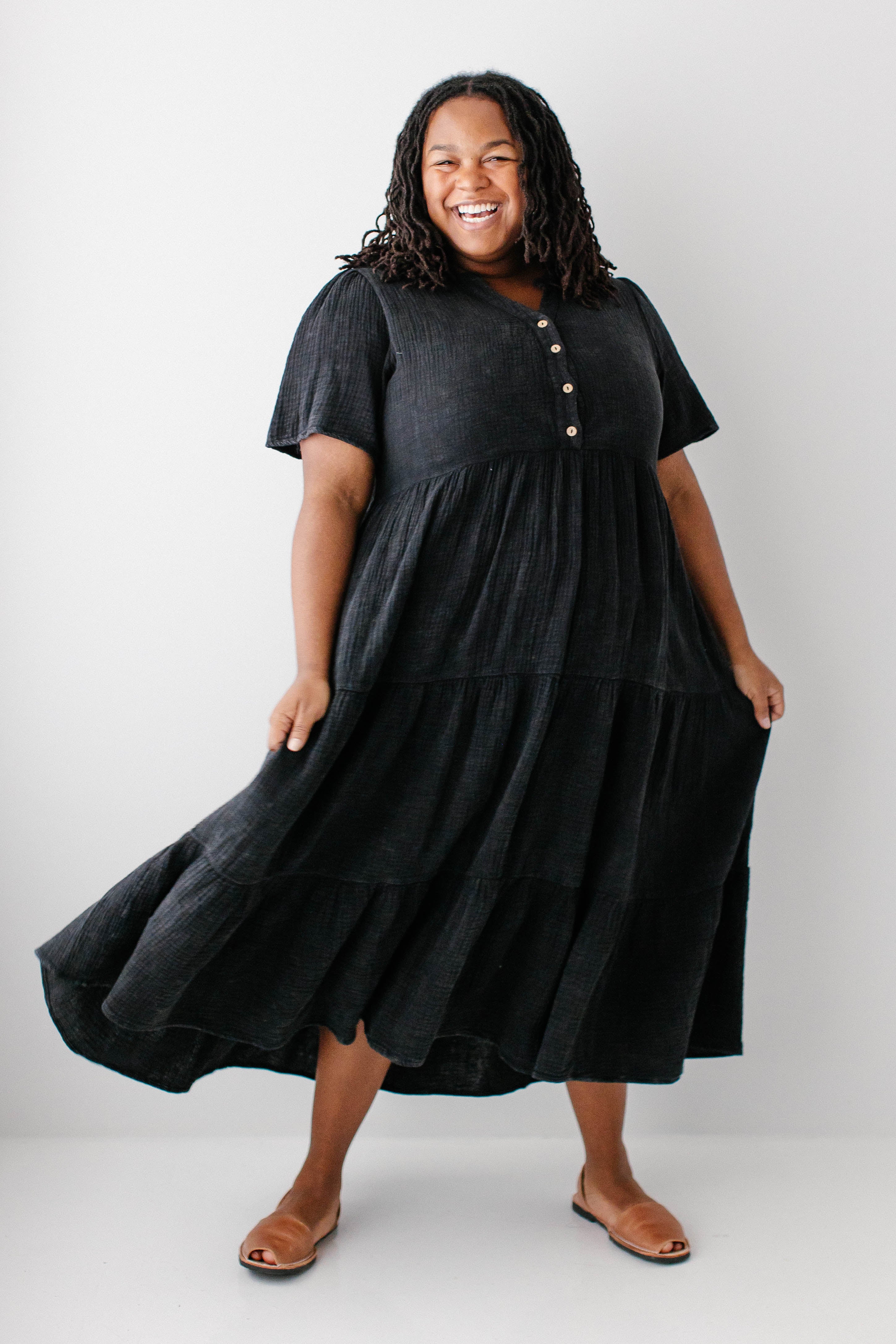 Bekah Cotton Gauze Tiered Maxi Dress - Image 11