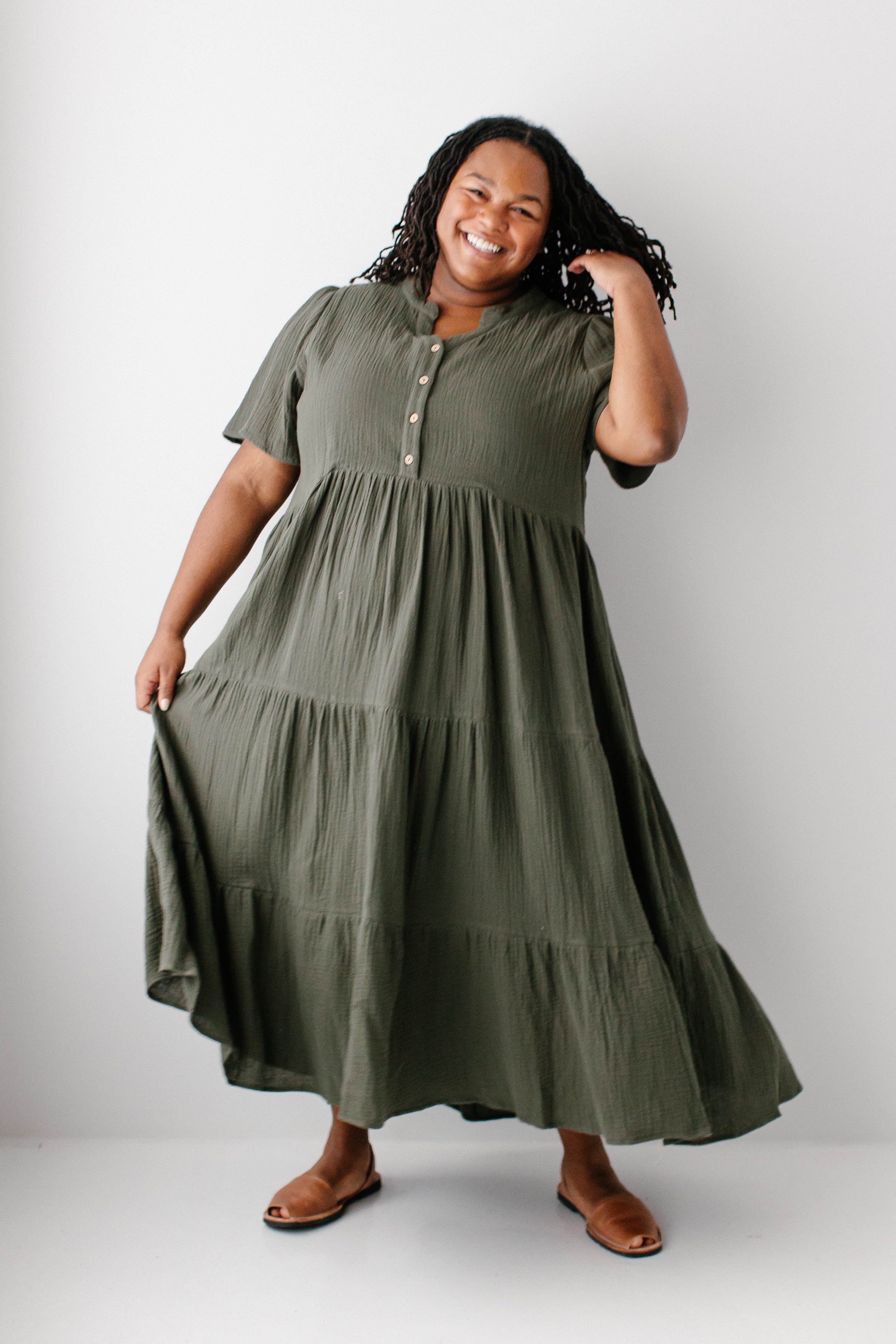 Bekah Cotton Gauze Tiered Maxi Dress - Image 14