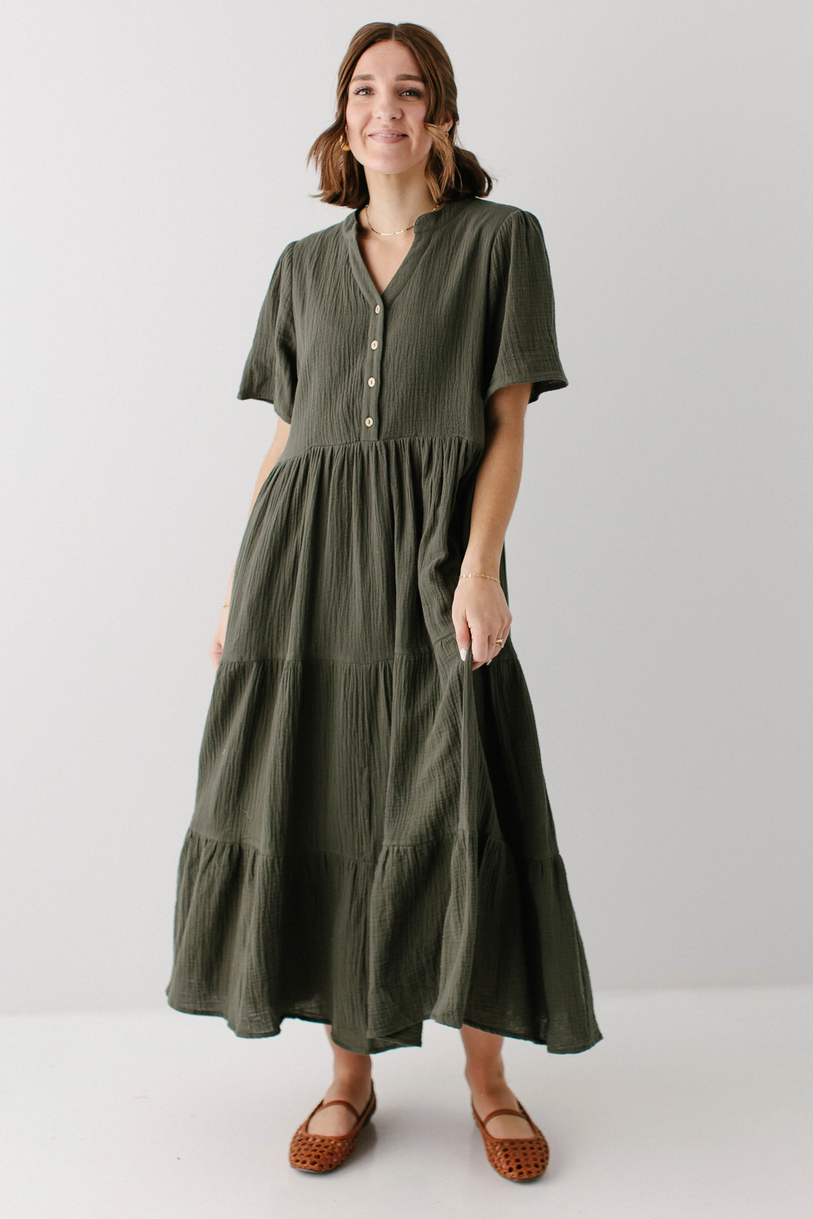 Bekah Cotton Gauze Tiered Maxi Dress - Image 15