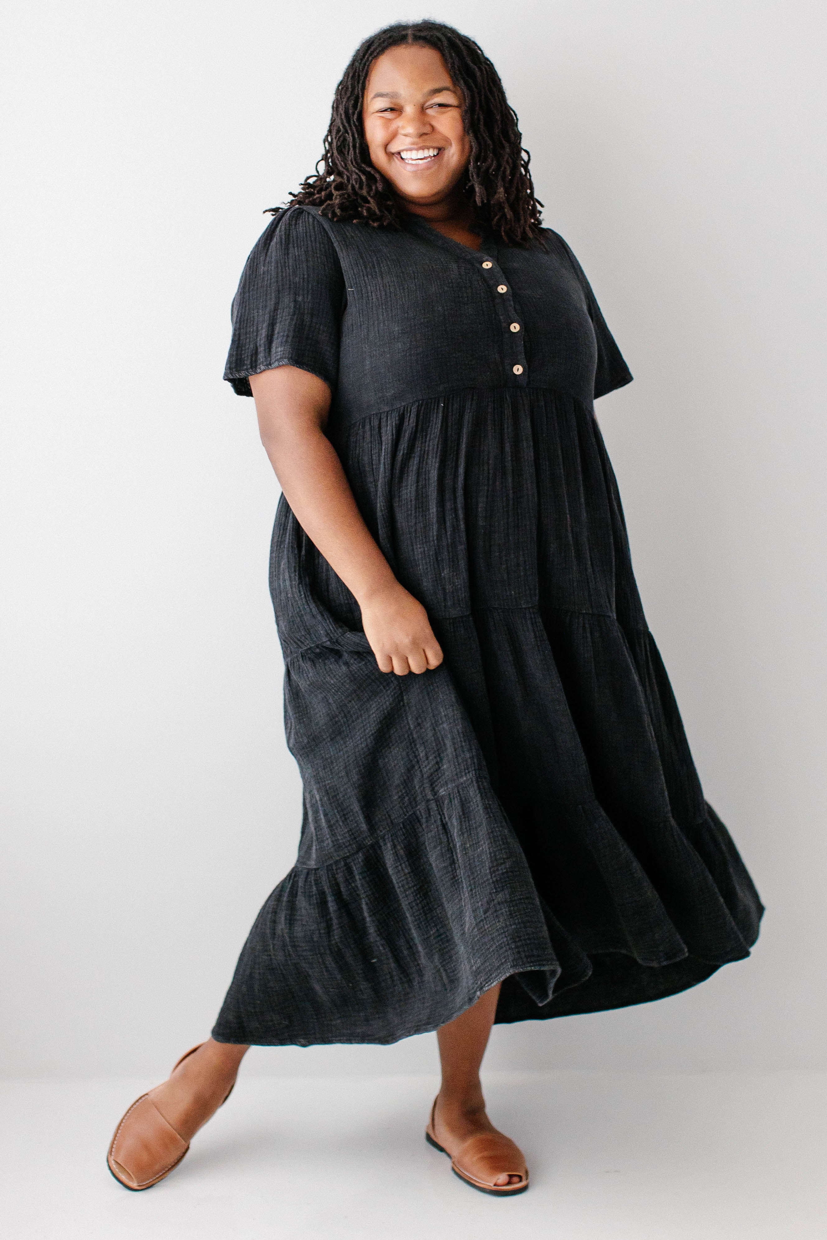 Bekah Cotton Gauze Tiered Maxi Dress - Image 2