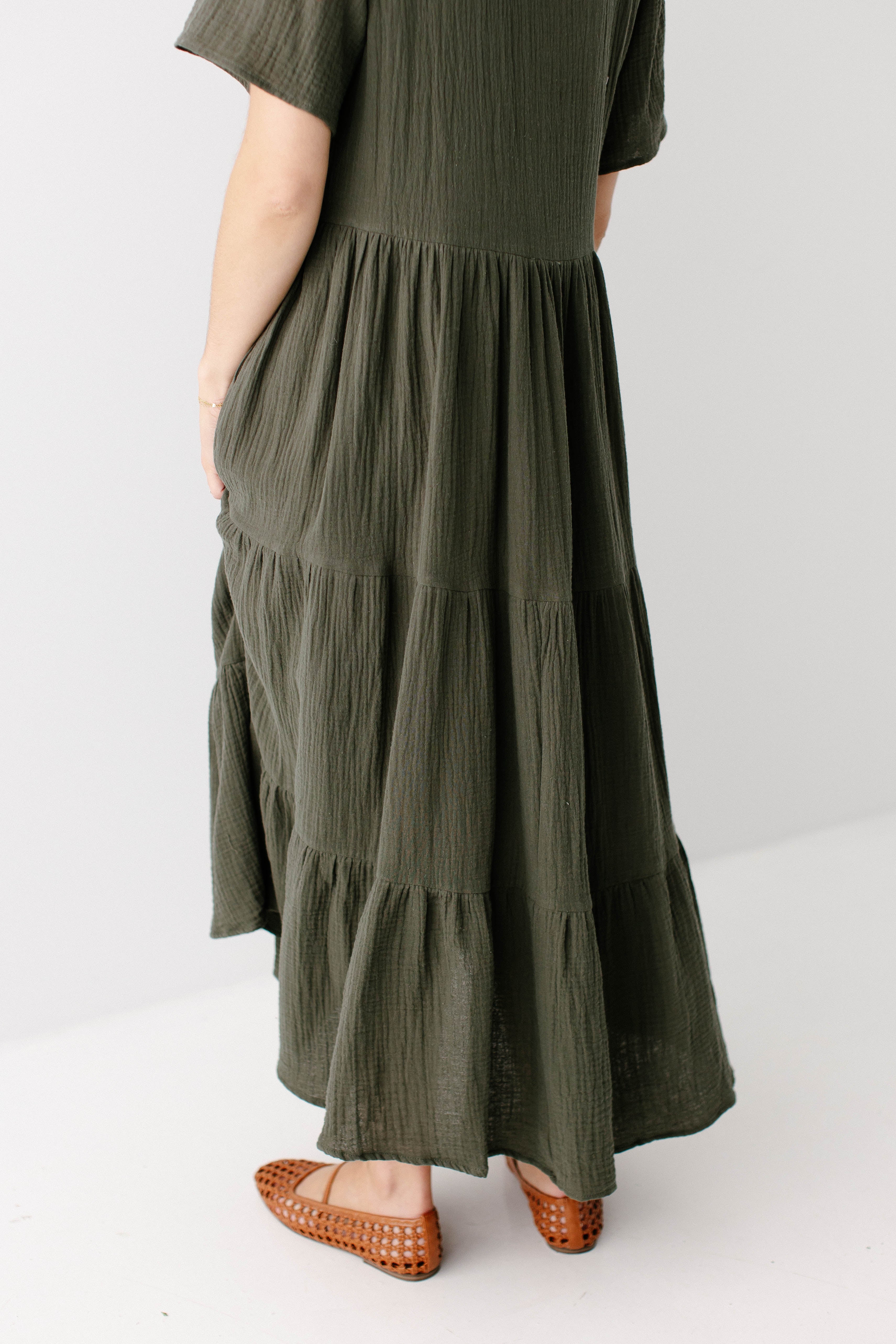 Bekah Cotton Gauze Tiered Maxi Dress - Image 20