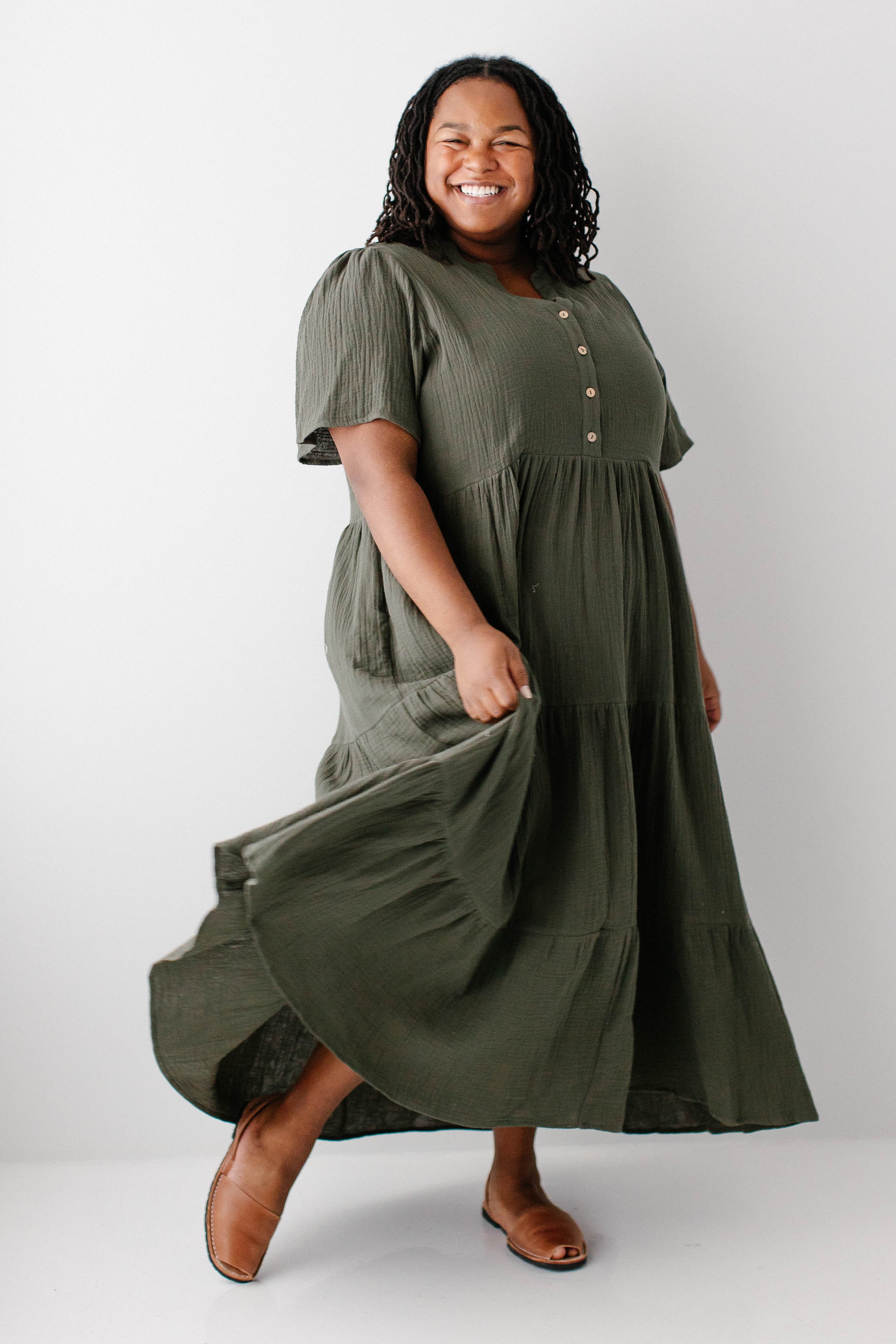 Bekah Cotton Gauze Tiered Maxi Dress - Image 23