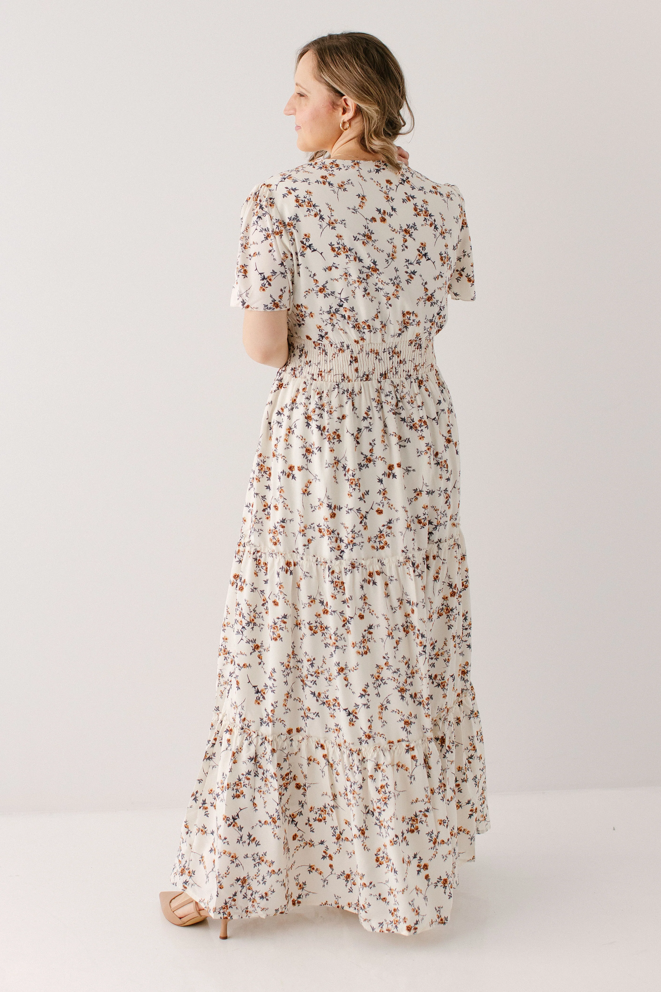 Bettina Floral Print Tiered Maxi Dress FINAL SALE - Image 6