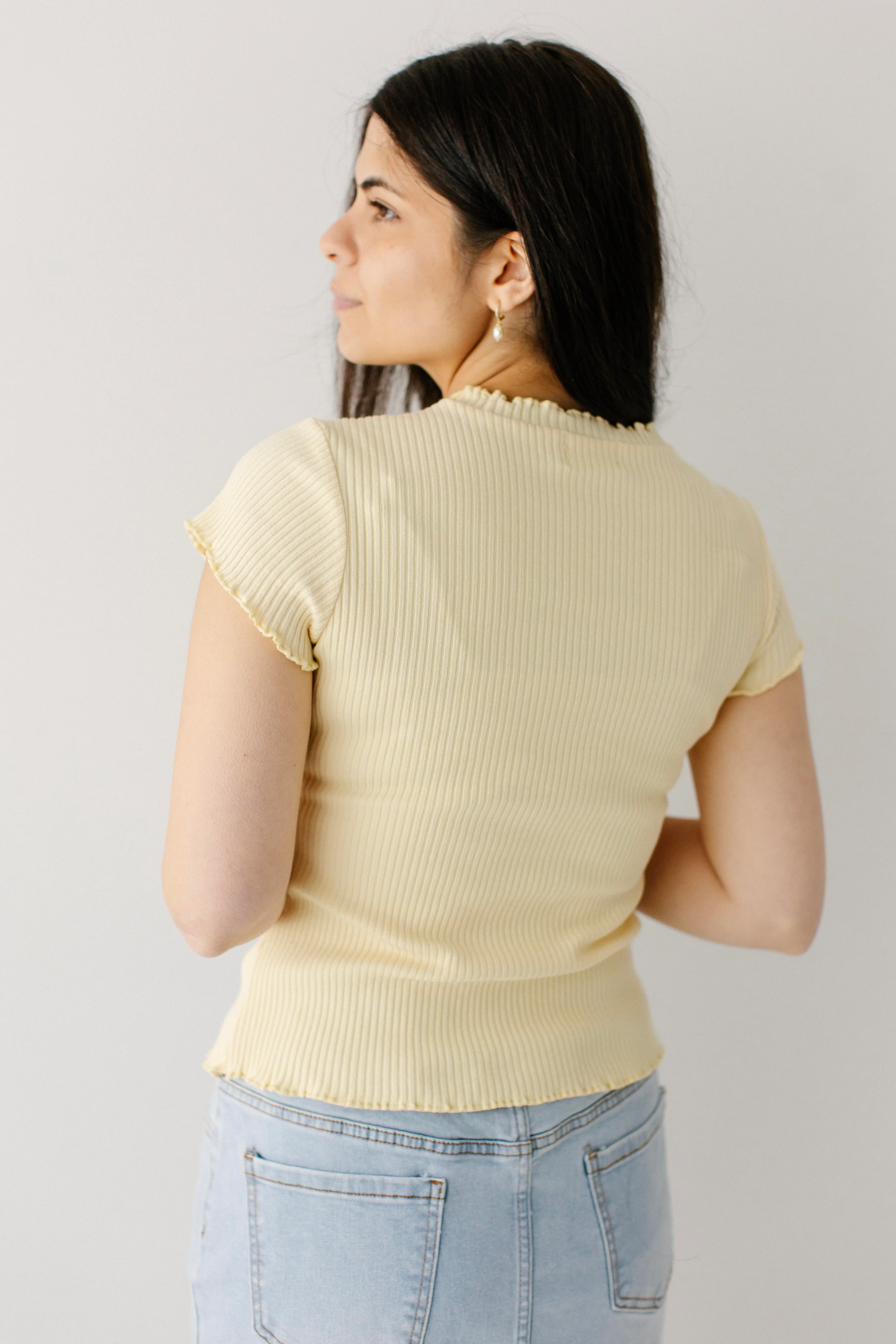 Bremen Ribbed Lettuce Hem Top - Image 12