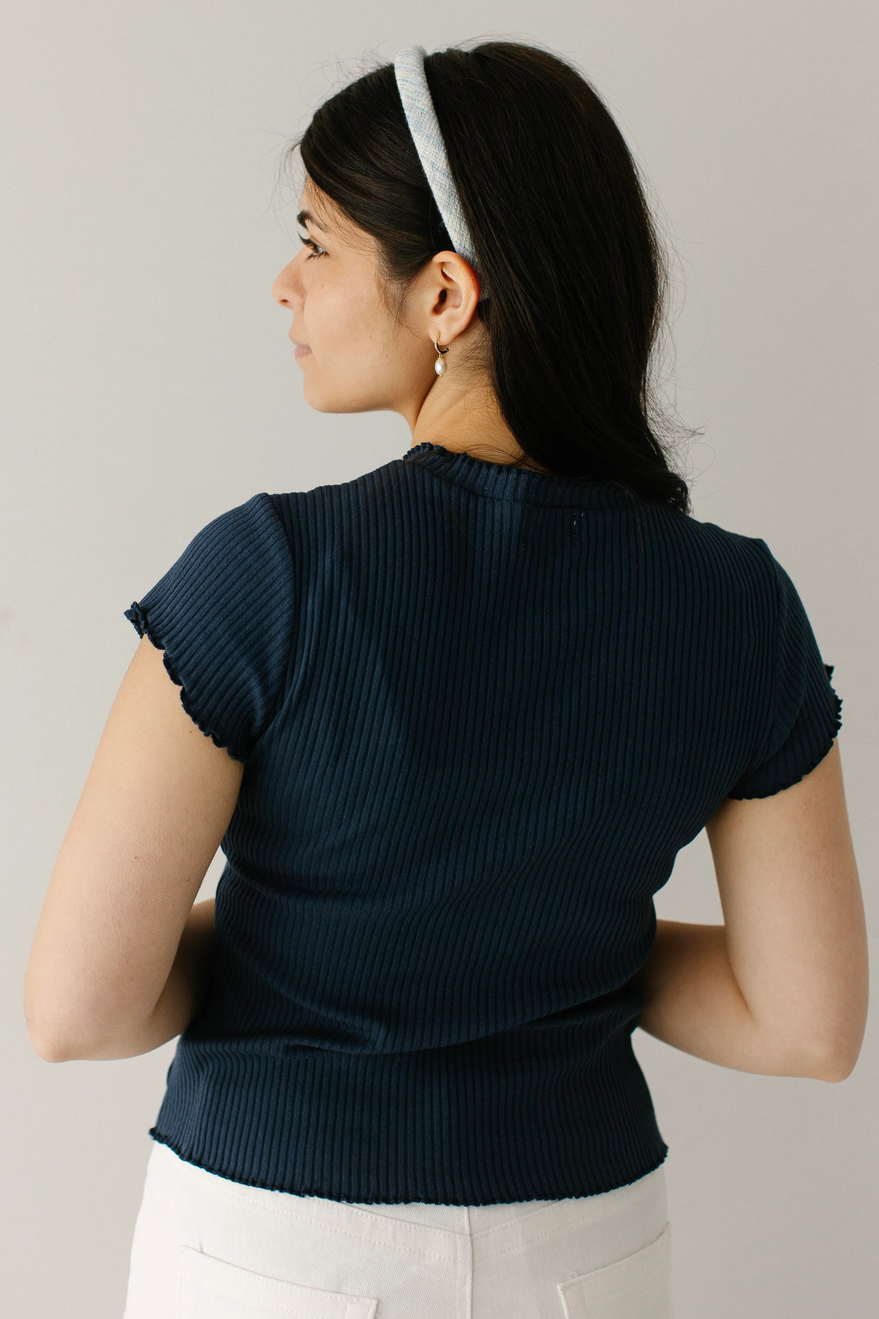 Bremen Ribbed Lettuce Hem Top - Image 8