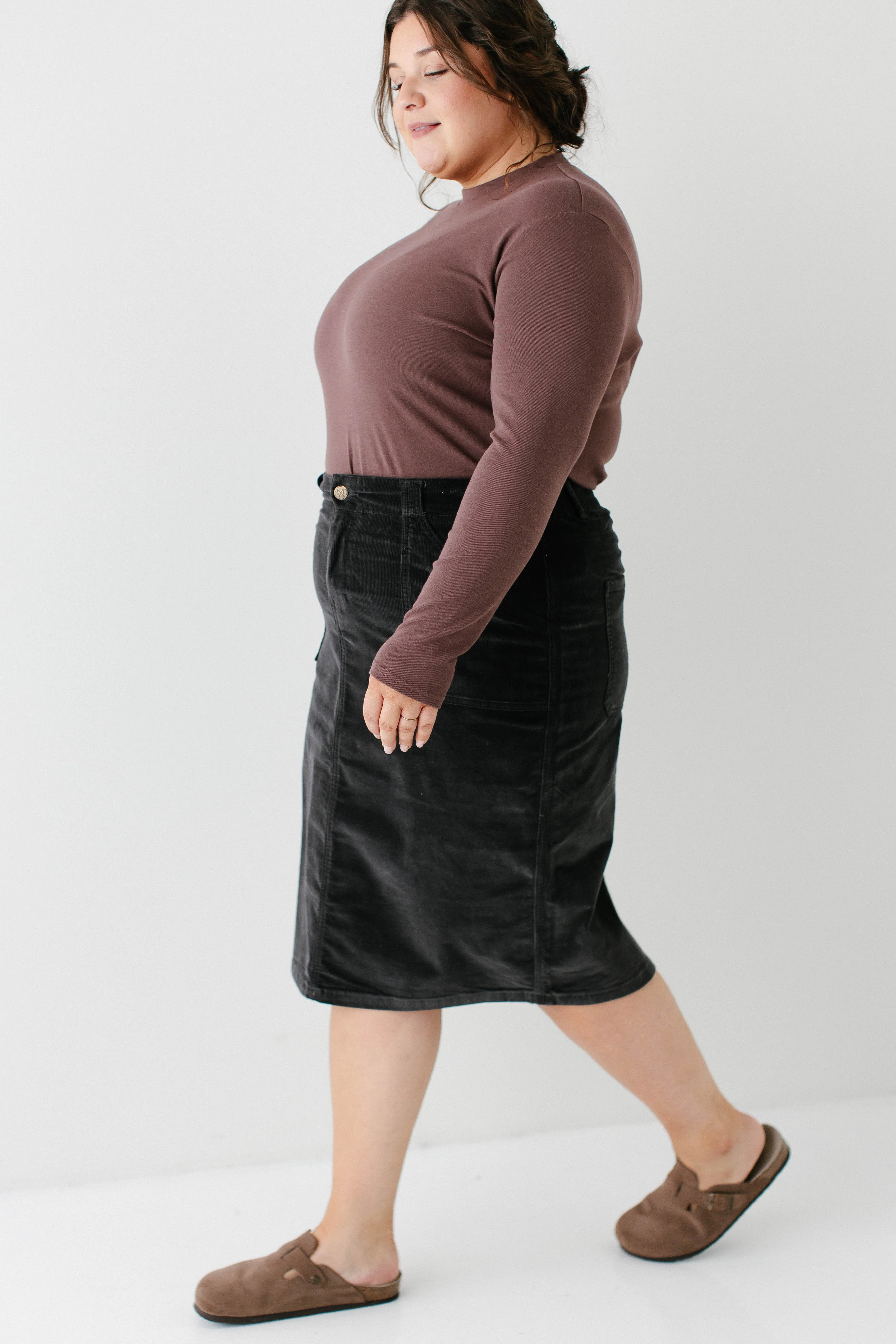 Brianna Bamboo Blend Ribbed Mock Neck Top FINAL SALE - Image 11