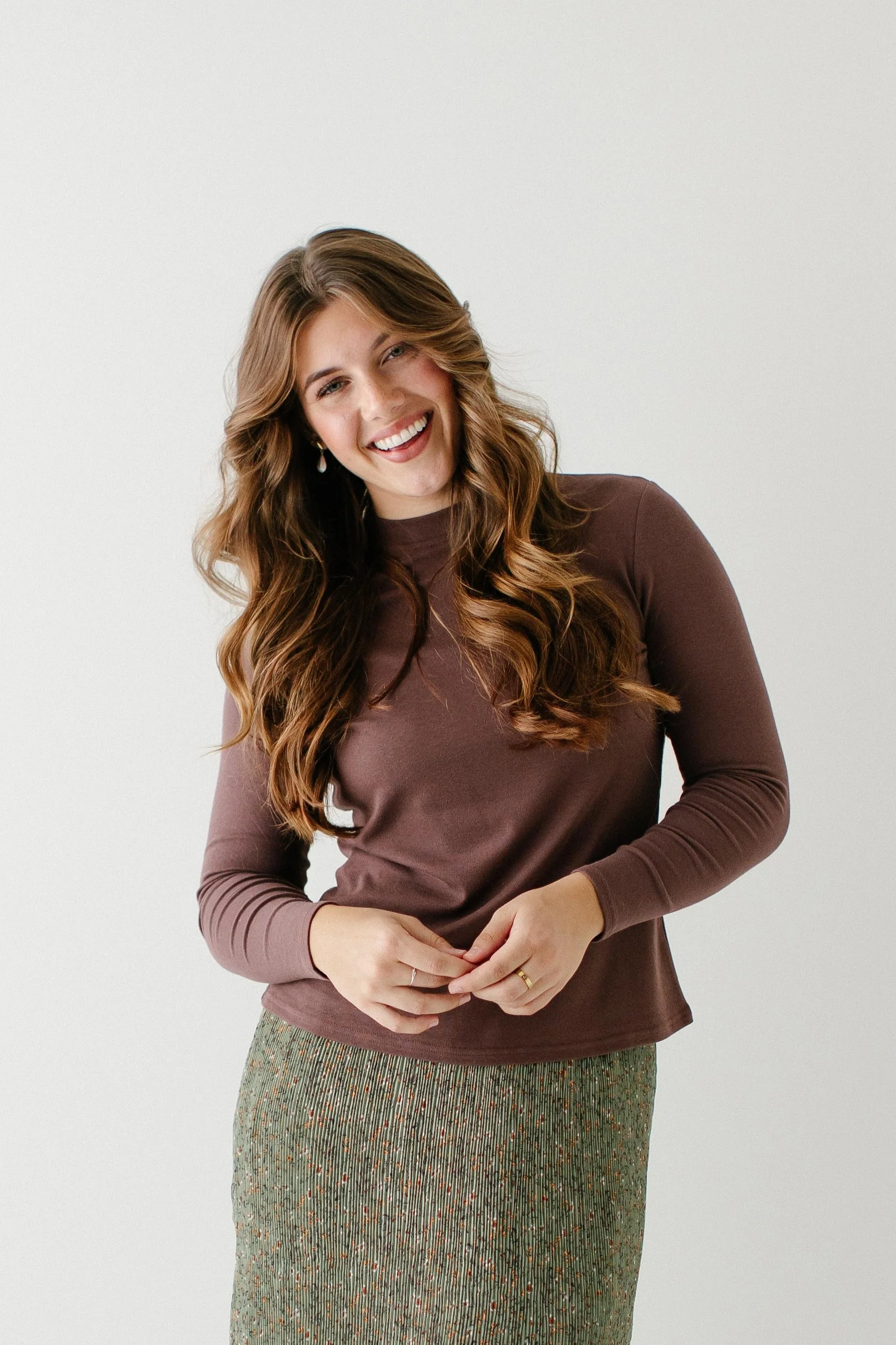 Brianna Bamboo Blend Ribbed Mock Neck Top FINAL SALE - Image 7