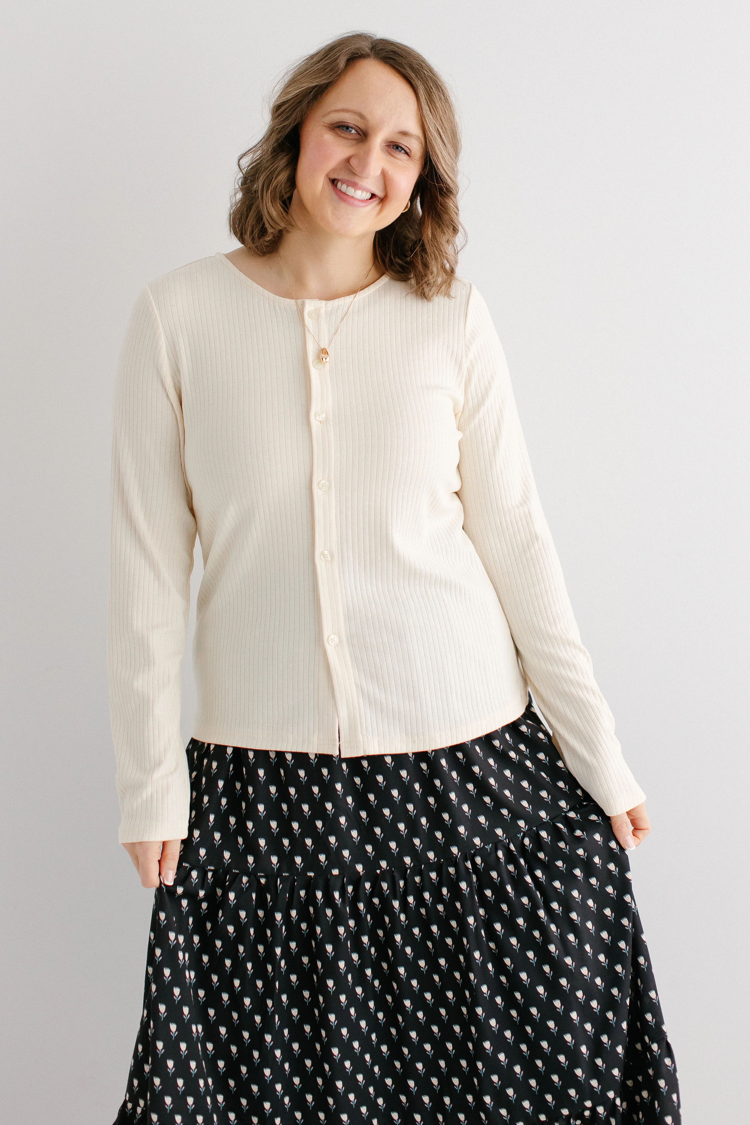 Buttercup Pointelle Knit Button Down Top FINAL SALE - Image 3
