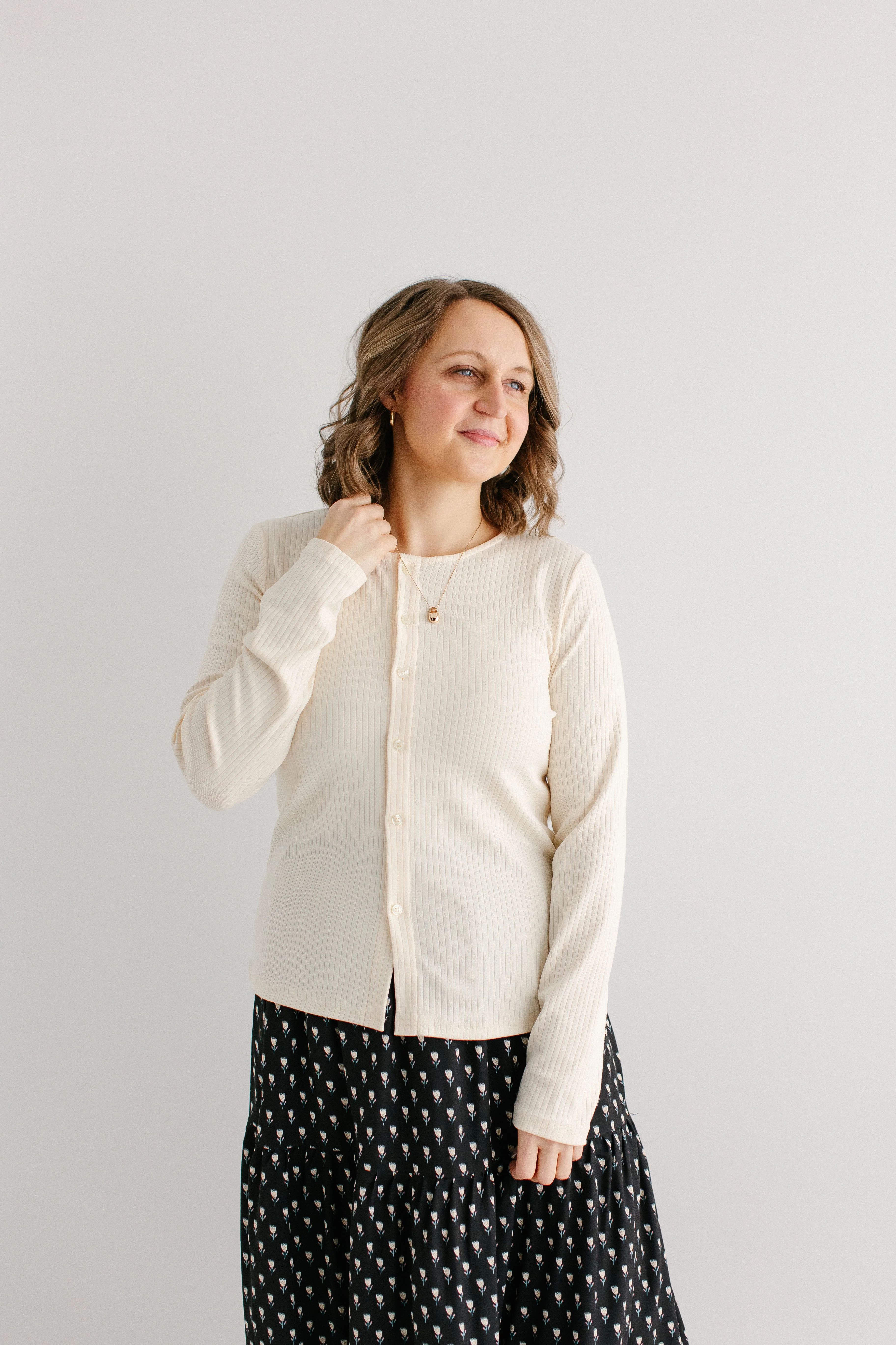 Buttercup Pointelle Knit Button Down Top FINAL SALE - Image 5